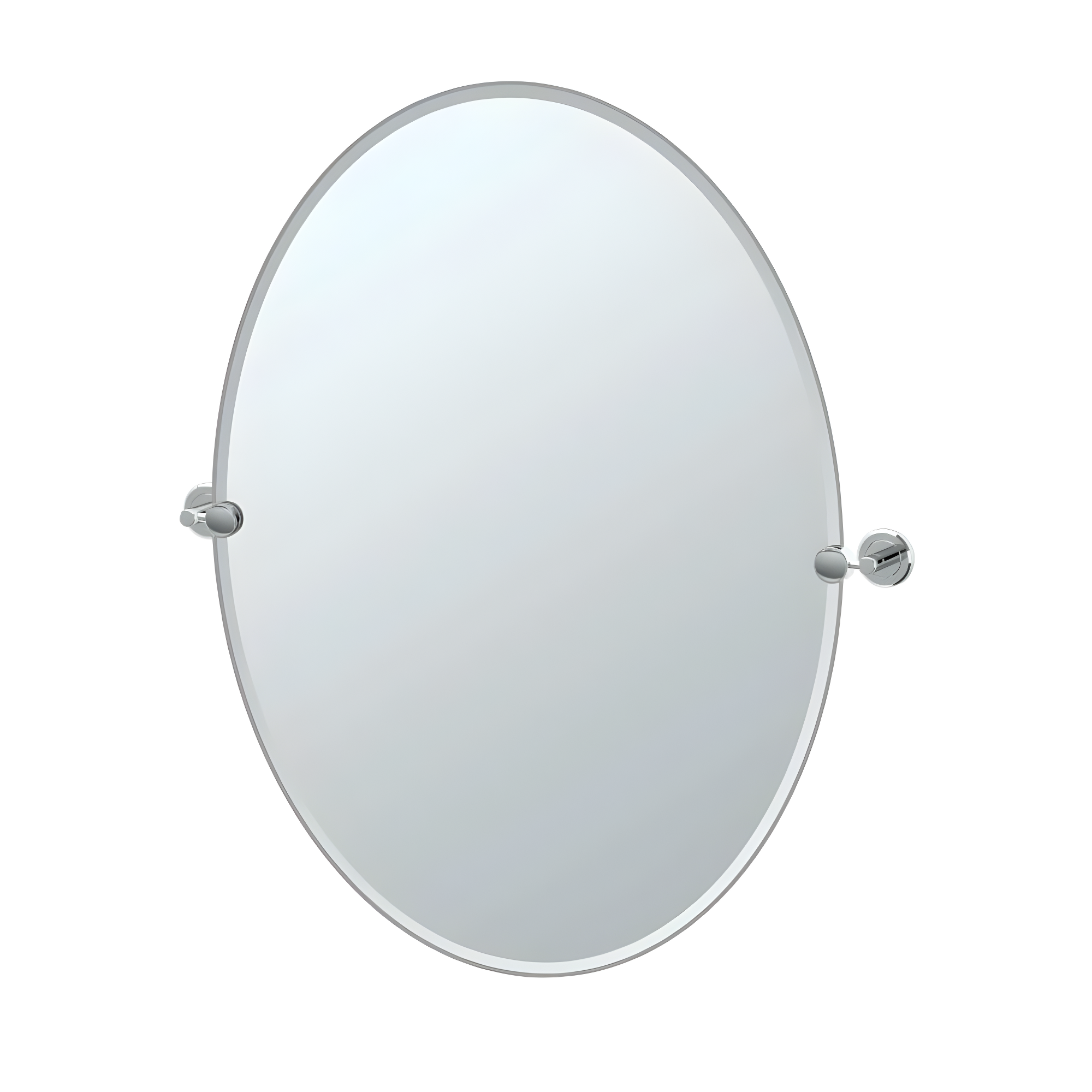 Latitude II Frameless Oval Wall Mirror | Bathroom Vanity Mirror