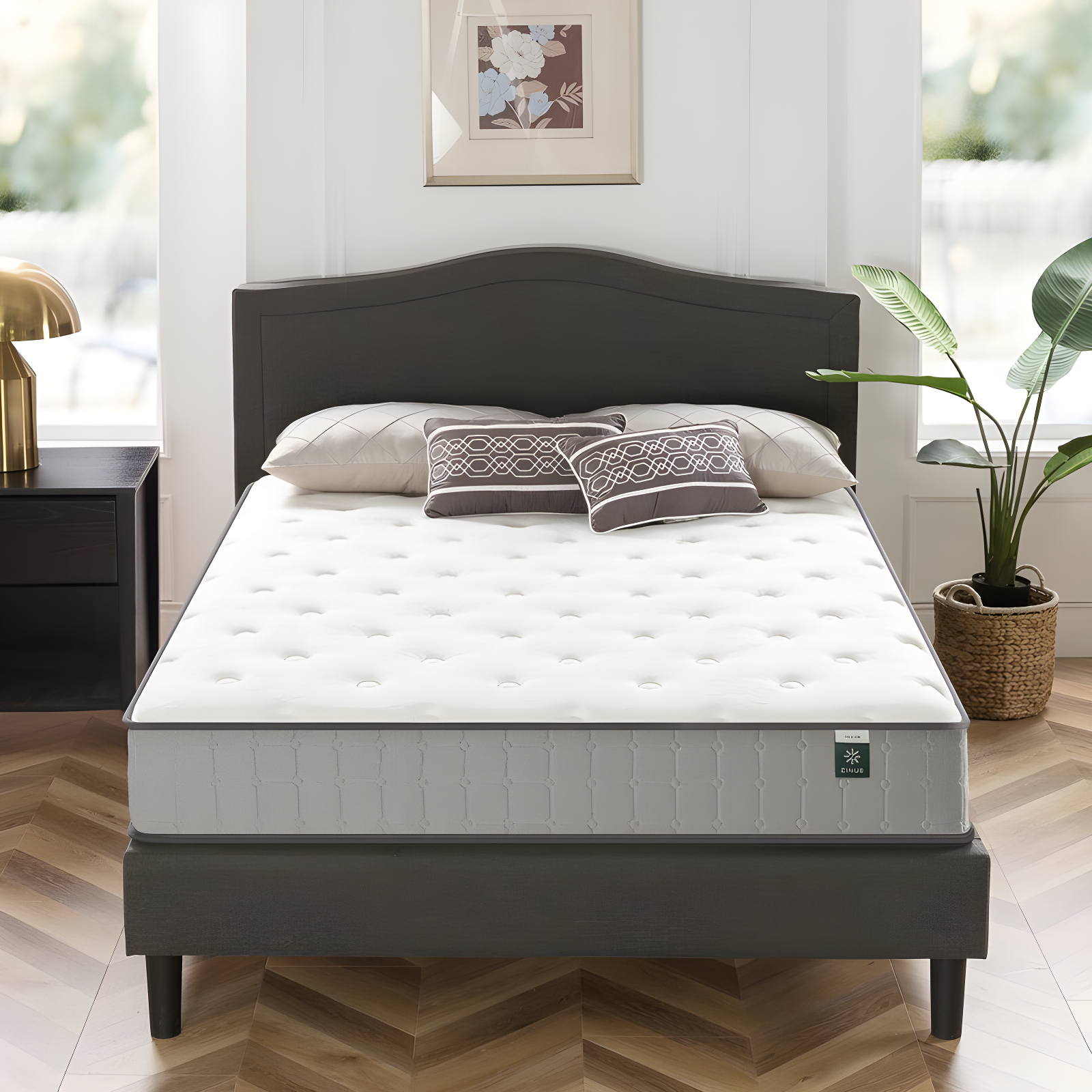 Alwyn Home Eduarda Home 10" Medium Cooling Gel Hybrid Mattress