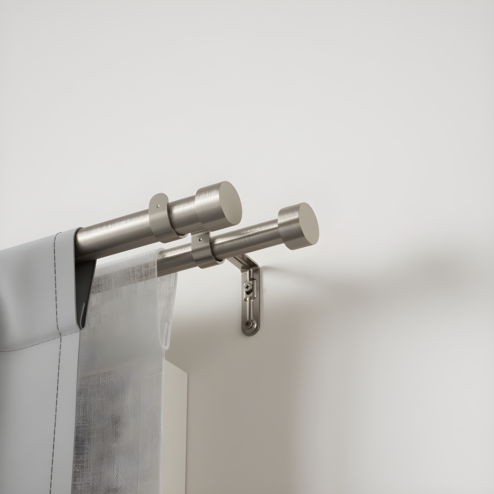 Cappa Drapery Solutions Double Curtain Rod
