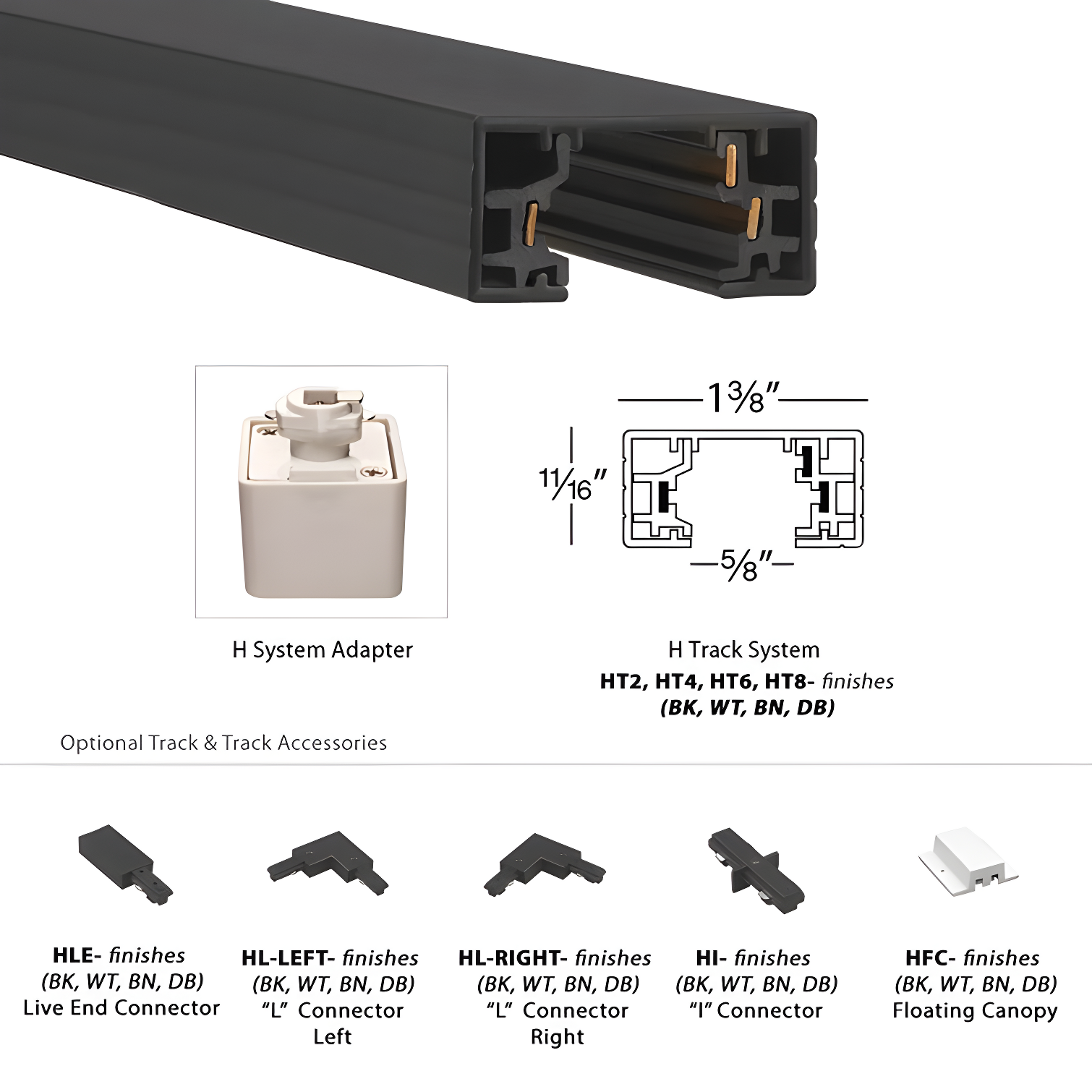 120V Single Circuit Track Section