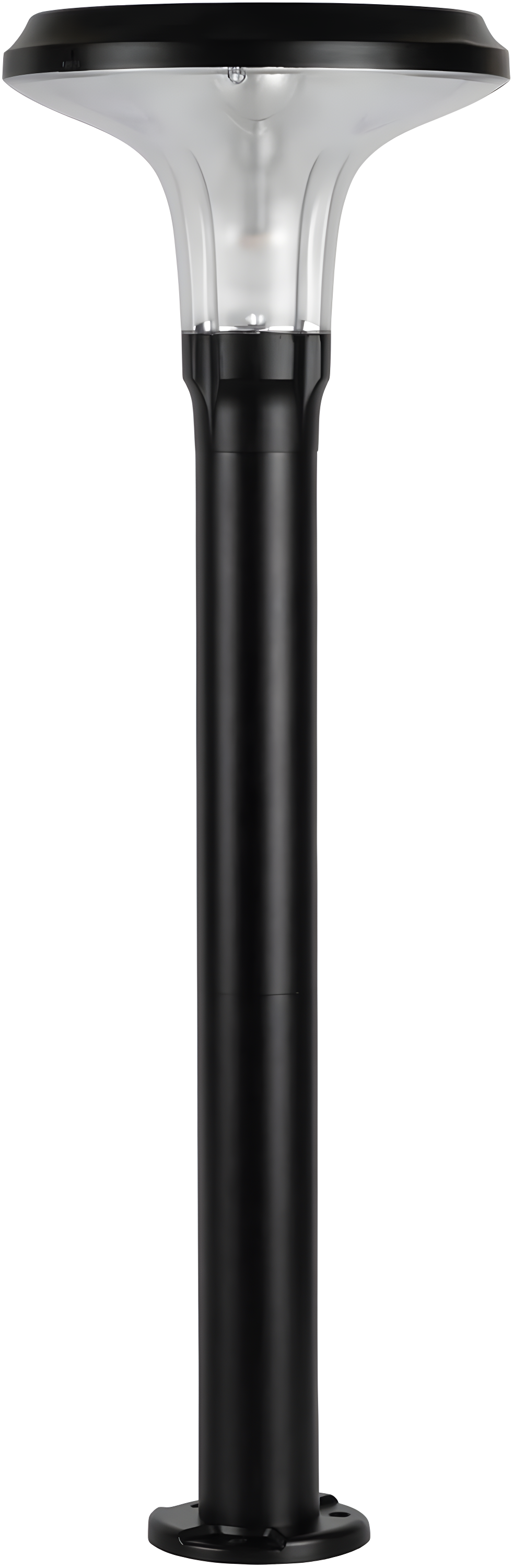 Vantage Solar Commercial Graded Black Warm White LED Pathway Bollard Light