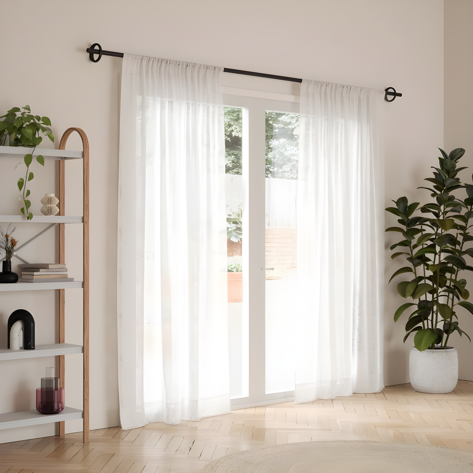 Umbra Steel Adjustable Single Curtain Rod