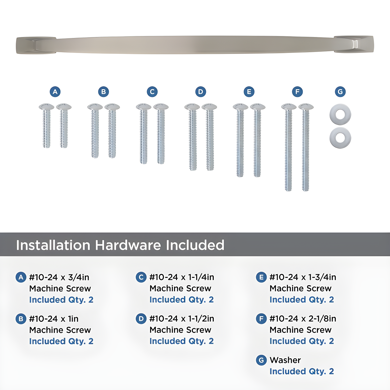 Amerock Highland Ridge 18 inch (457mm) Center-to-Center Satin Nickel Appliance Pull