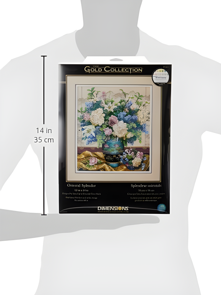 Dimensions Gold Collection Counted Cross Stitch Kit 12"X14"-Oriental Splendor