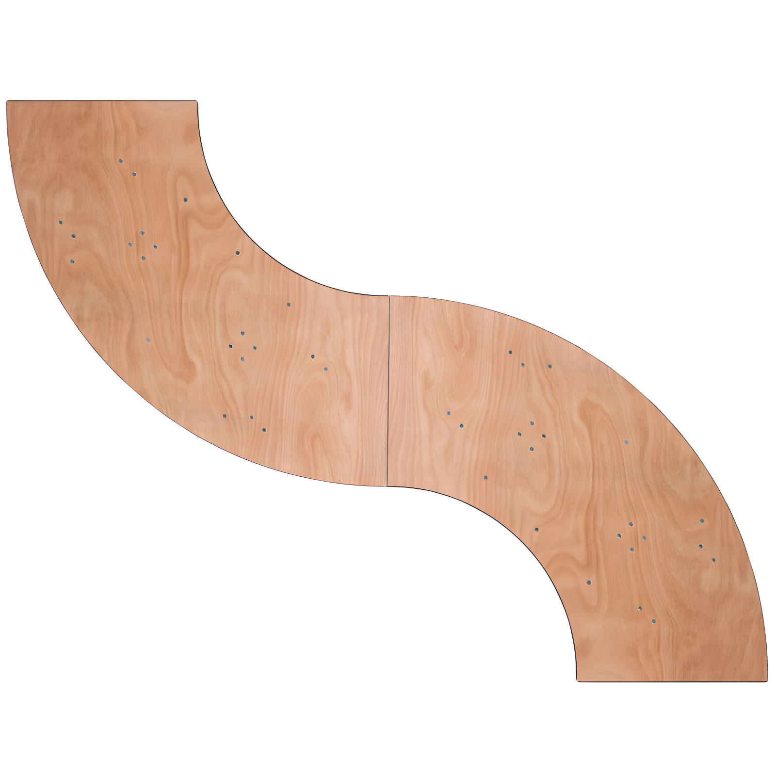 Flash Furniture Wofford 5.5 ft. x 2 ft. Serpentine Wood Folding Banquet and Hospitality Table
