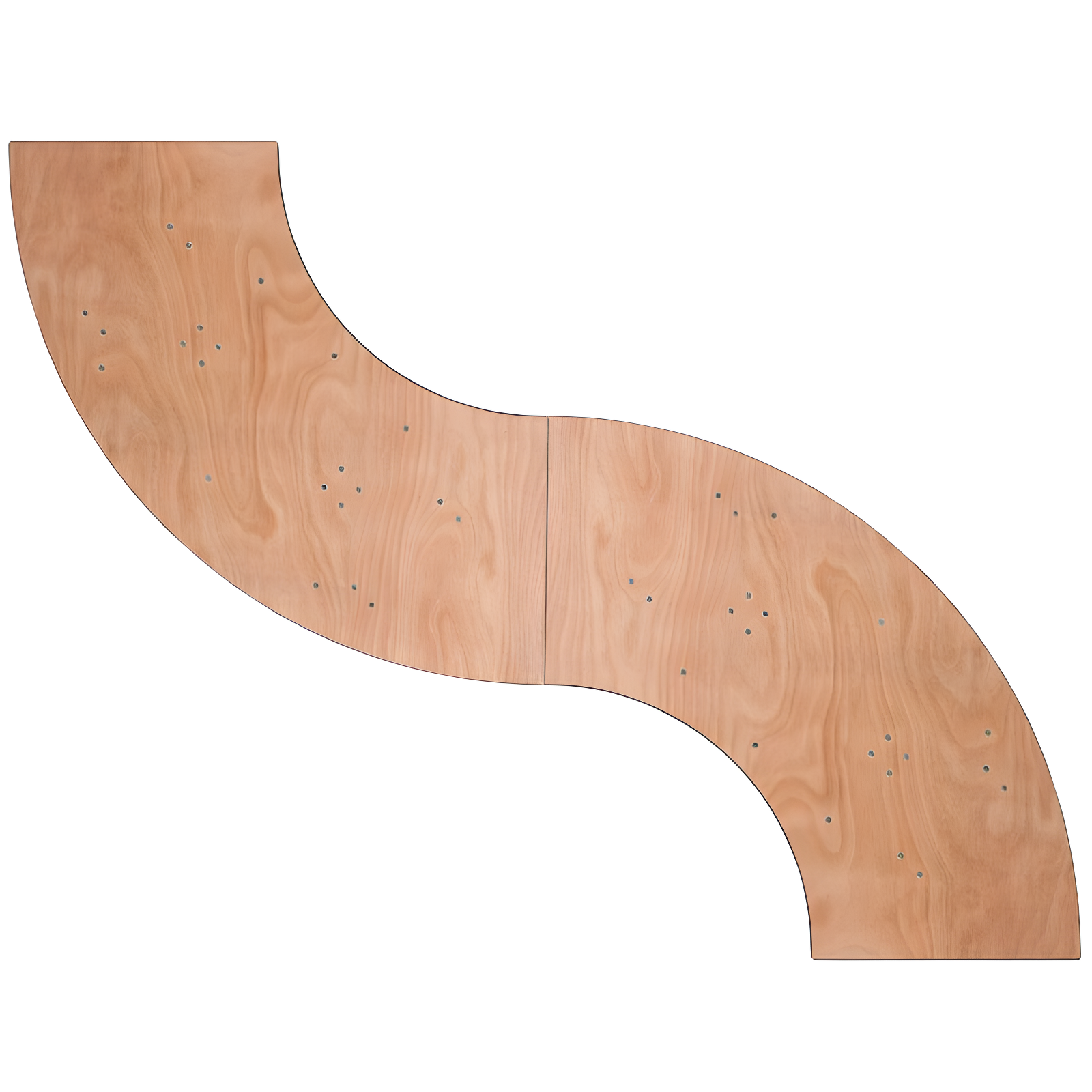 Flash Furniture Wofford 5.5 ft. x 2 ft. Serpentine Wood Folding Banquet and Hospitality Table