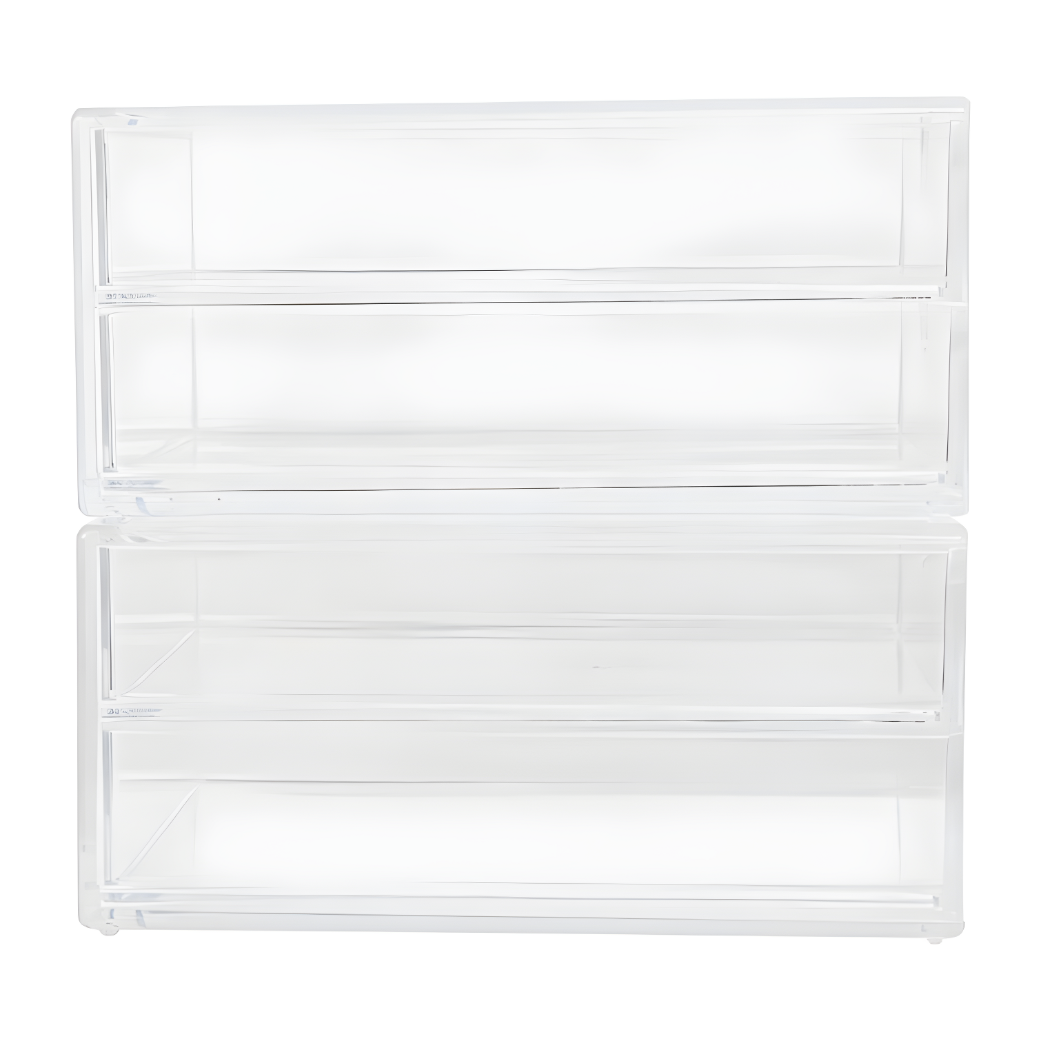 Martha Stewart Thomas Martha Stewart Plastic Desktop Storage with Half Moon Opening Pullout Drawers (Set of 2)