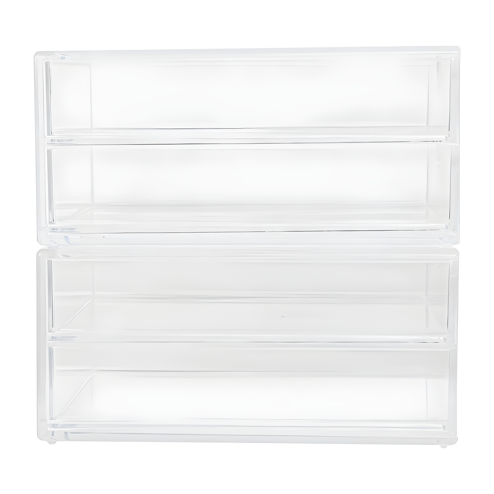 Martha Stewart Thomas Martha Stewart Plastic Desktop Storage with Half Moon Opening Pullout Drawers (Set of 2)