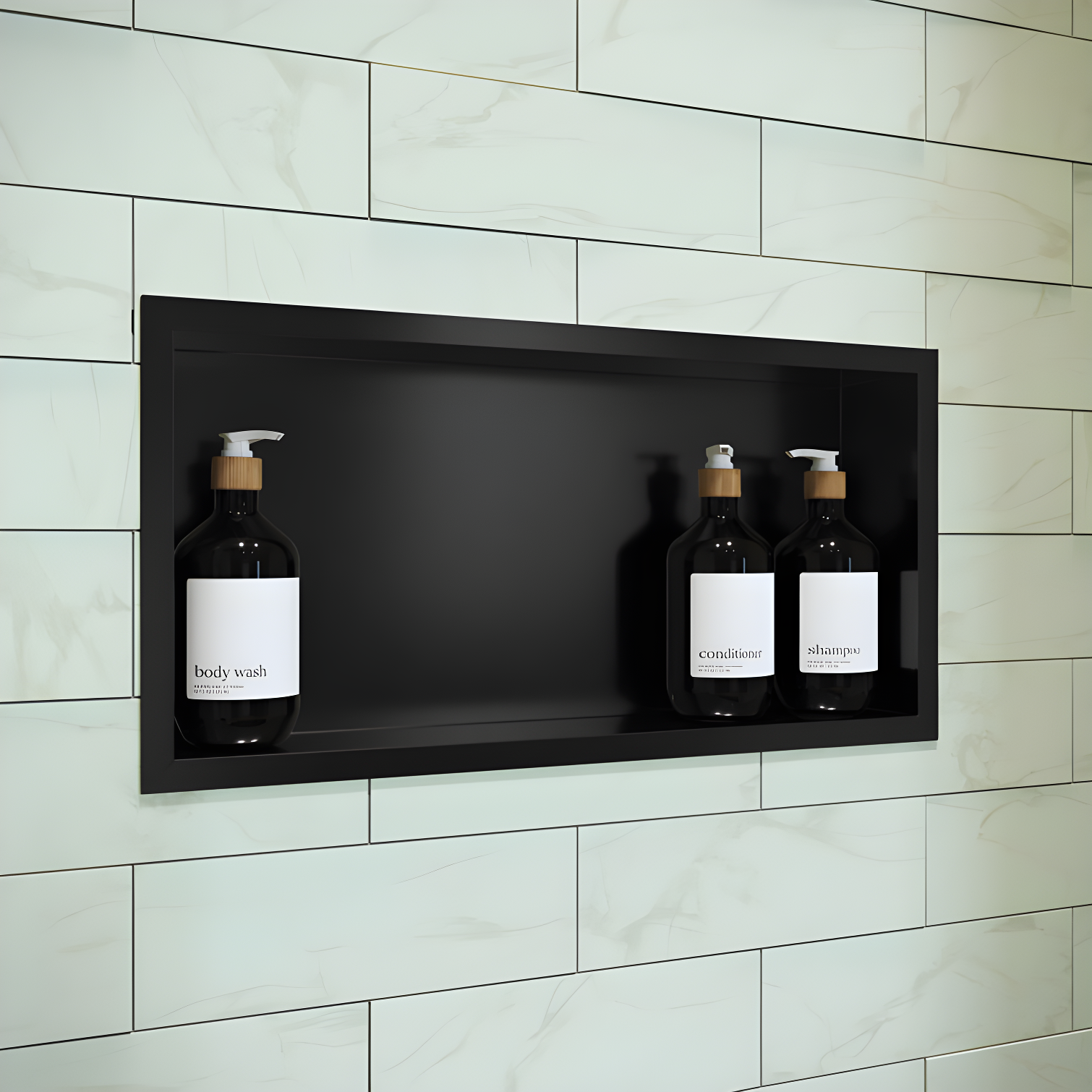 Voltaire 12" x 24" Stainless Steel Single Shelf Wall Niche