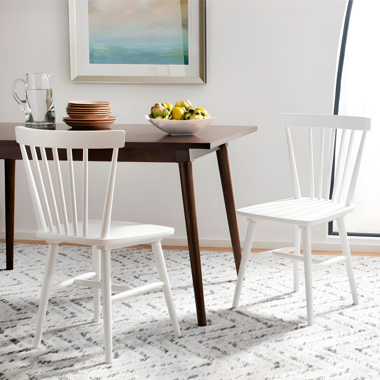 Winona Spindle Back Dining Chair (Set of 2)  - Safavieh