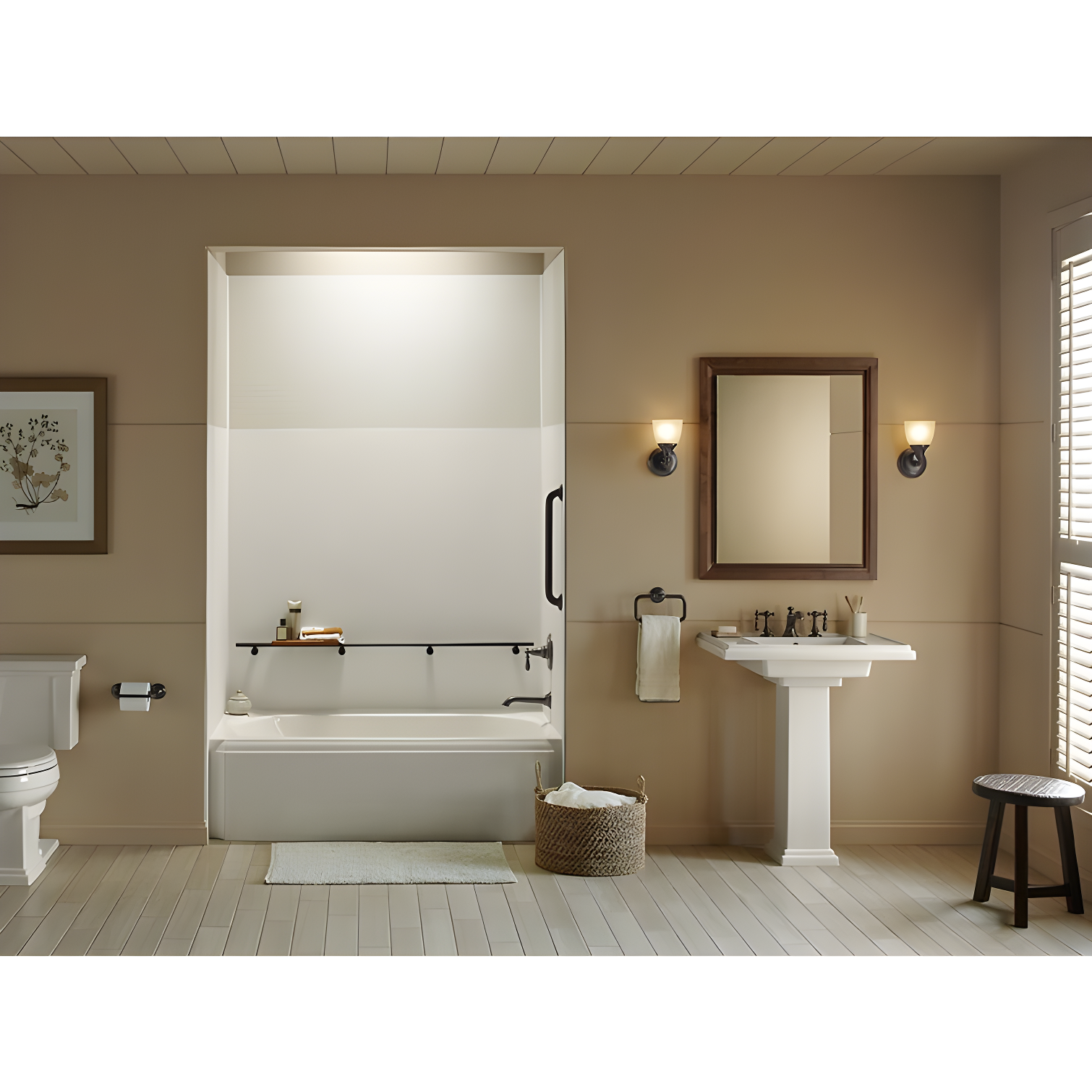 Verdera® Recessed or Surface Mount Frameless Medicine Cabinet with 3 Adjustable Shelves