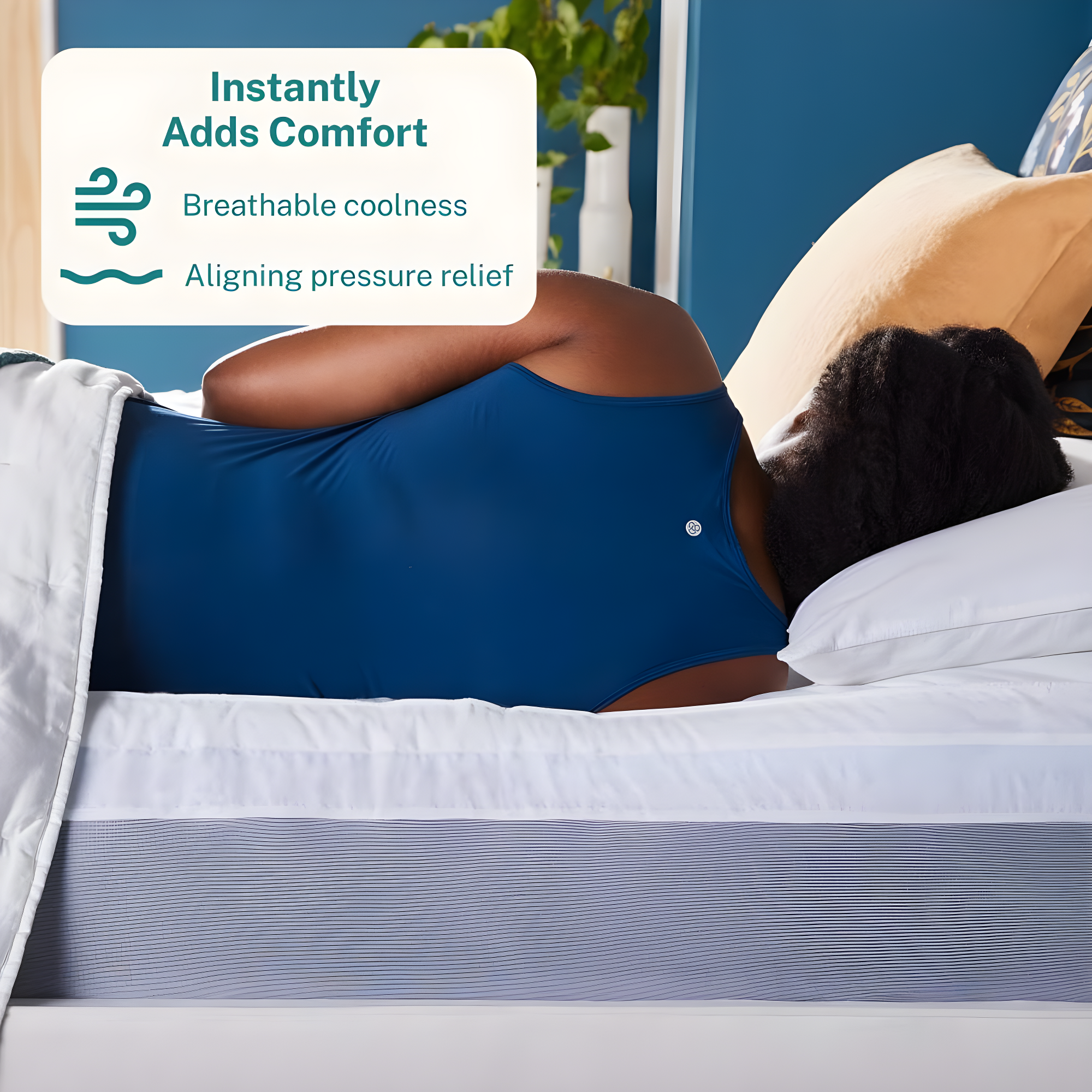 Sleep Innovations Memory Foam Mattress Topper, Twin, Gel Dual Layer Support, 4 inch