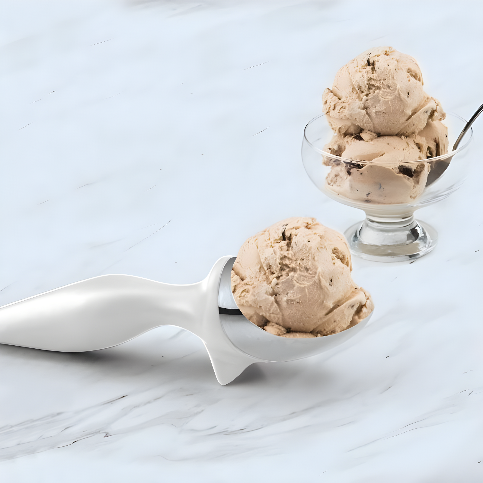 Tovolo Tilt-Up White Ice Cream Scoop