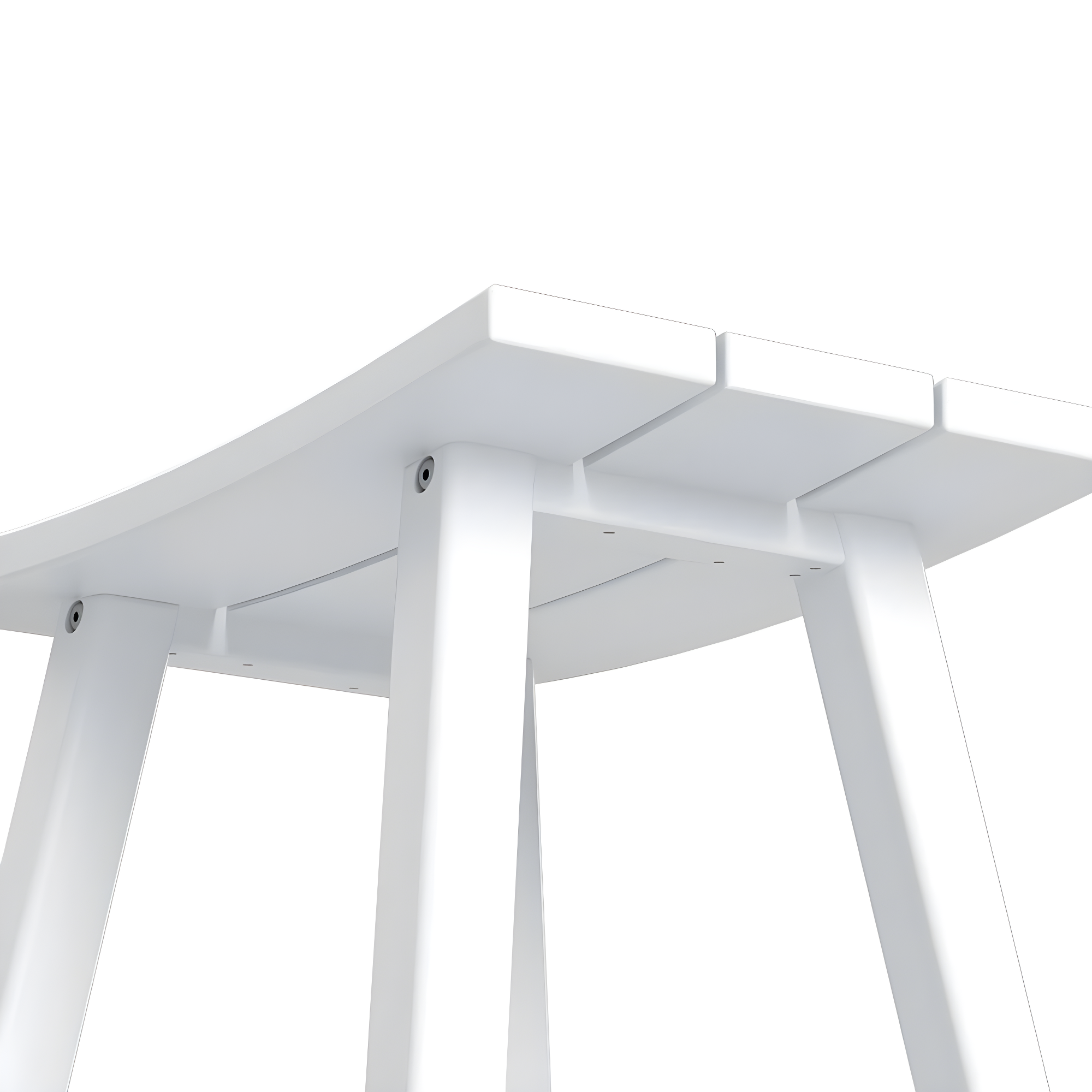 Polytrends Laguna Hdpe All Weather Outdoor Patio 24" Saddle Seat Counter Stool (Set Of 2) White