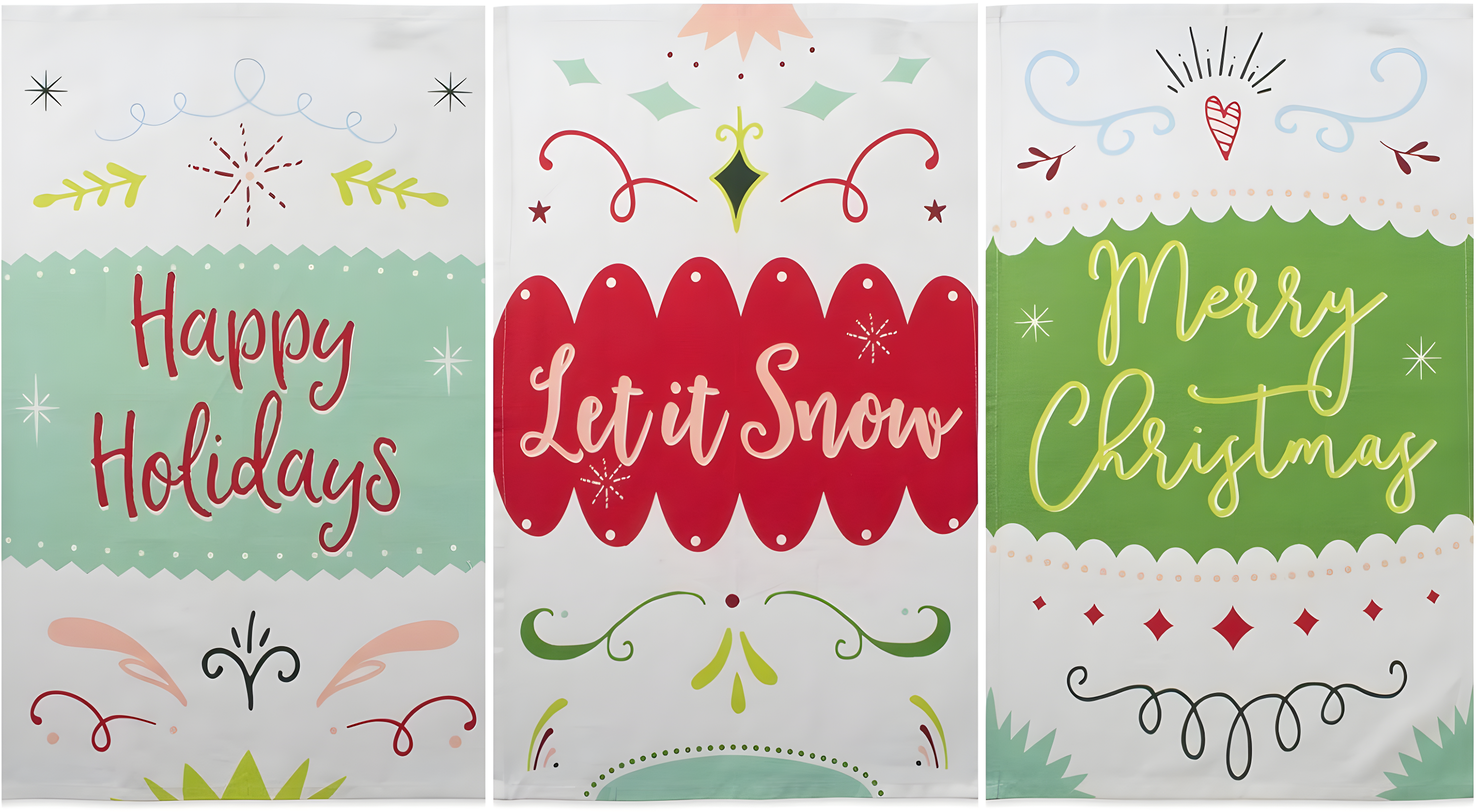 Assorted Winter Wishes Holiday Printed Dishtowel (Set of 3)