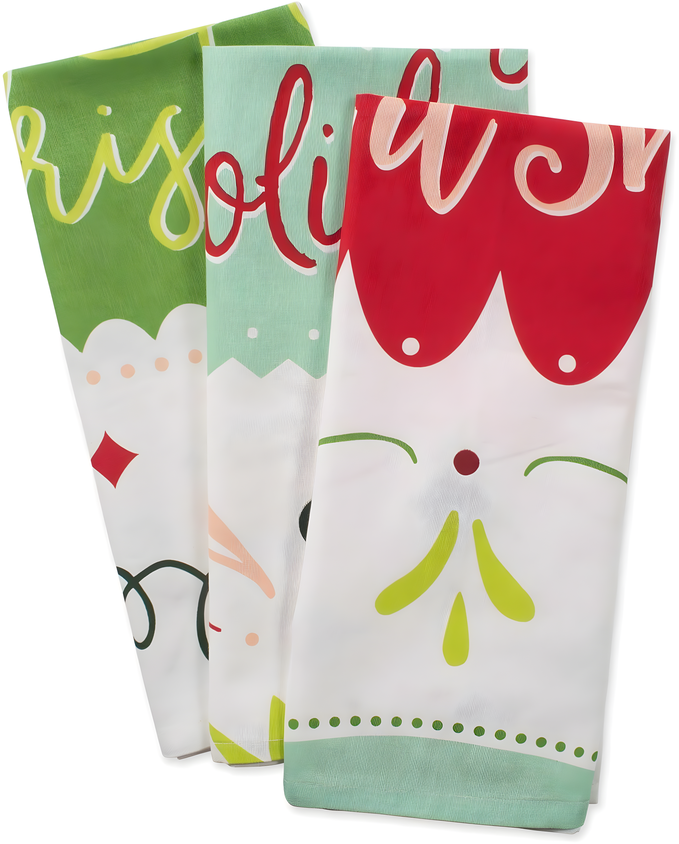 Assorted Winter Wishes Holiday Printed Dishtowel (Set of 3)