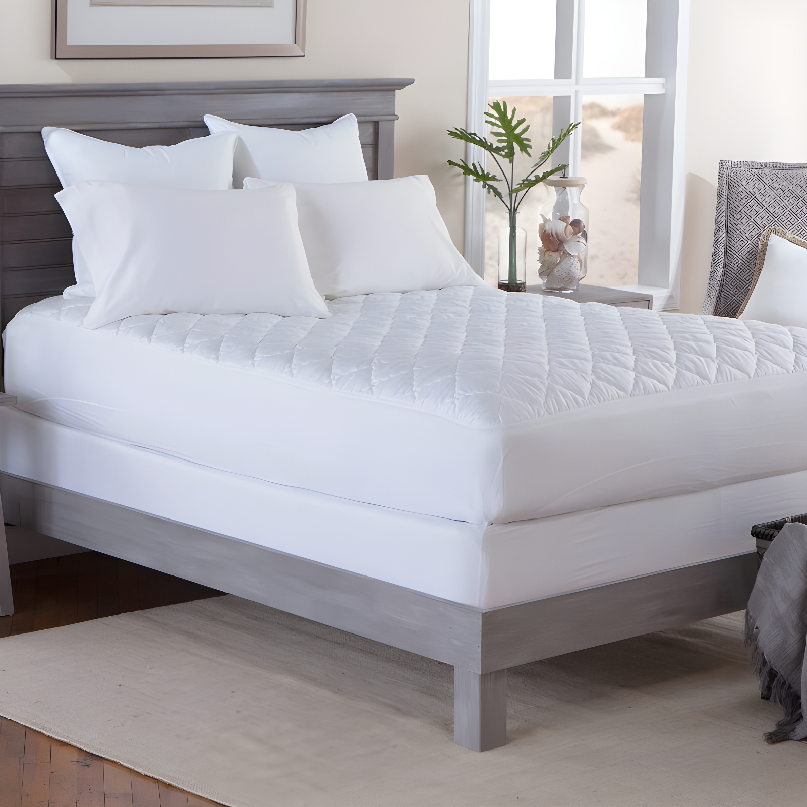Tommy Bahama Plush Triple Protection Polyester Mattress Pad