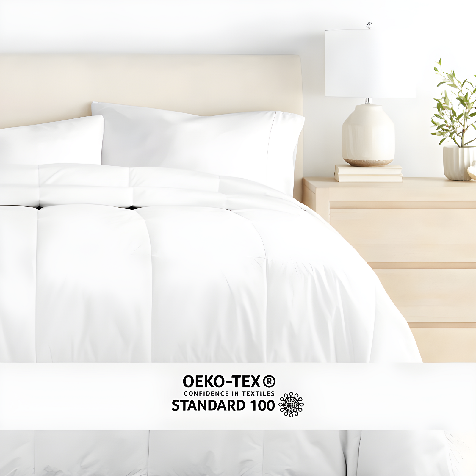 Becky Cameron 100% Cotton Down Alternative Comforter/Duvet Insert - Vintage Washed and Brushed Cotton Shell