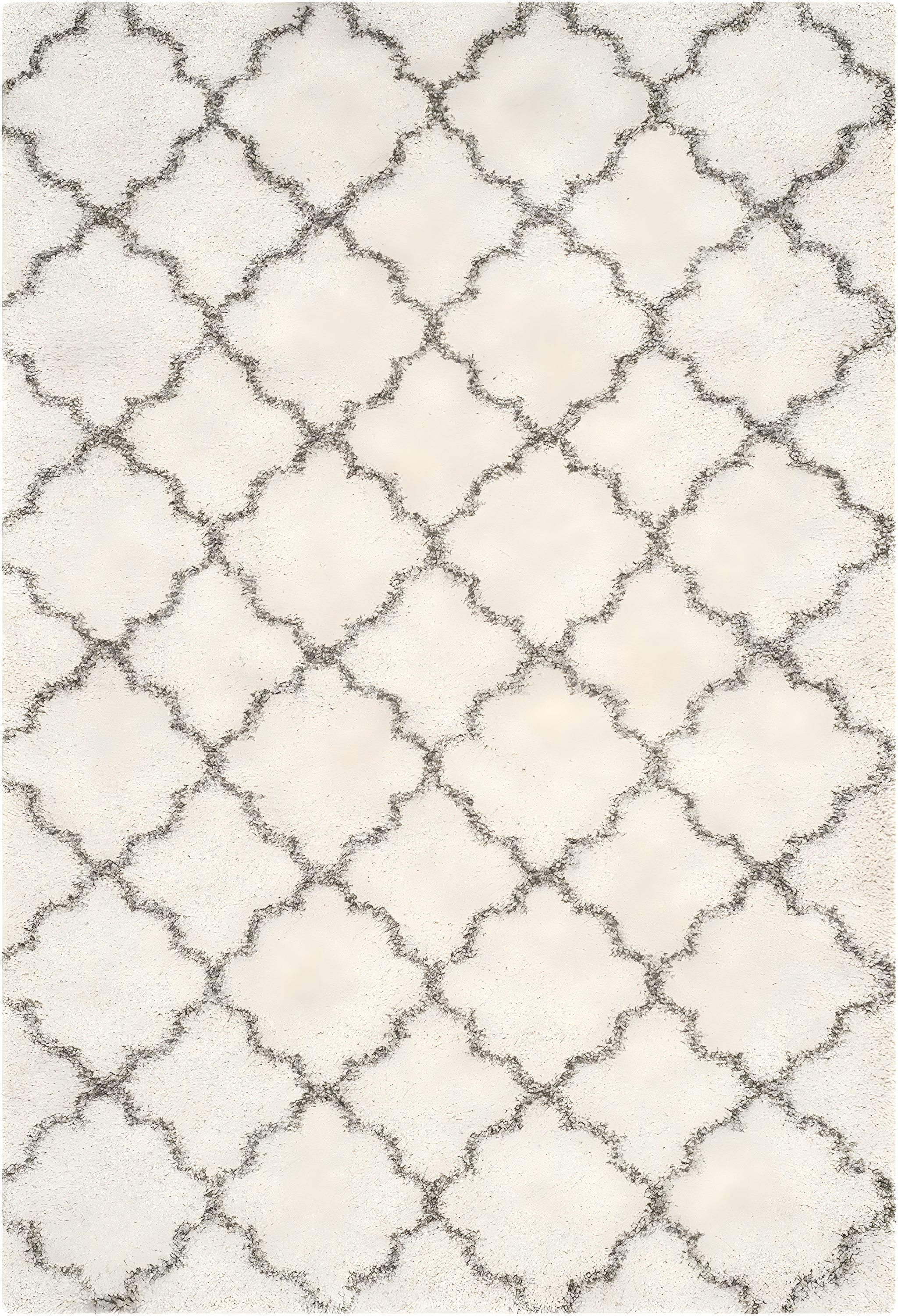 Hudson Shag SGH282 Power Loomed Indoor Area Rug - Ivory/Grey - 8'x10' - Safavieh