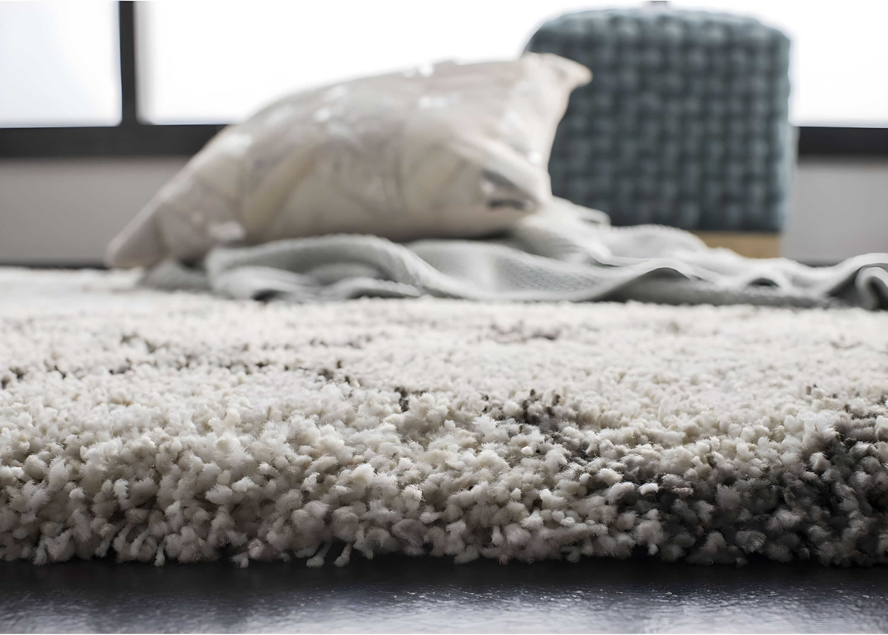Hudson Shag SGH282 Power Loomed Indoor Area Rug - Ivory/Grey - 8'x10' - Safavieh