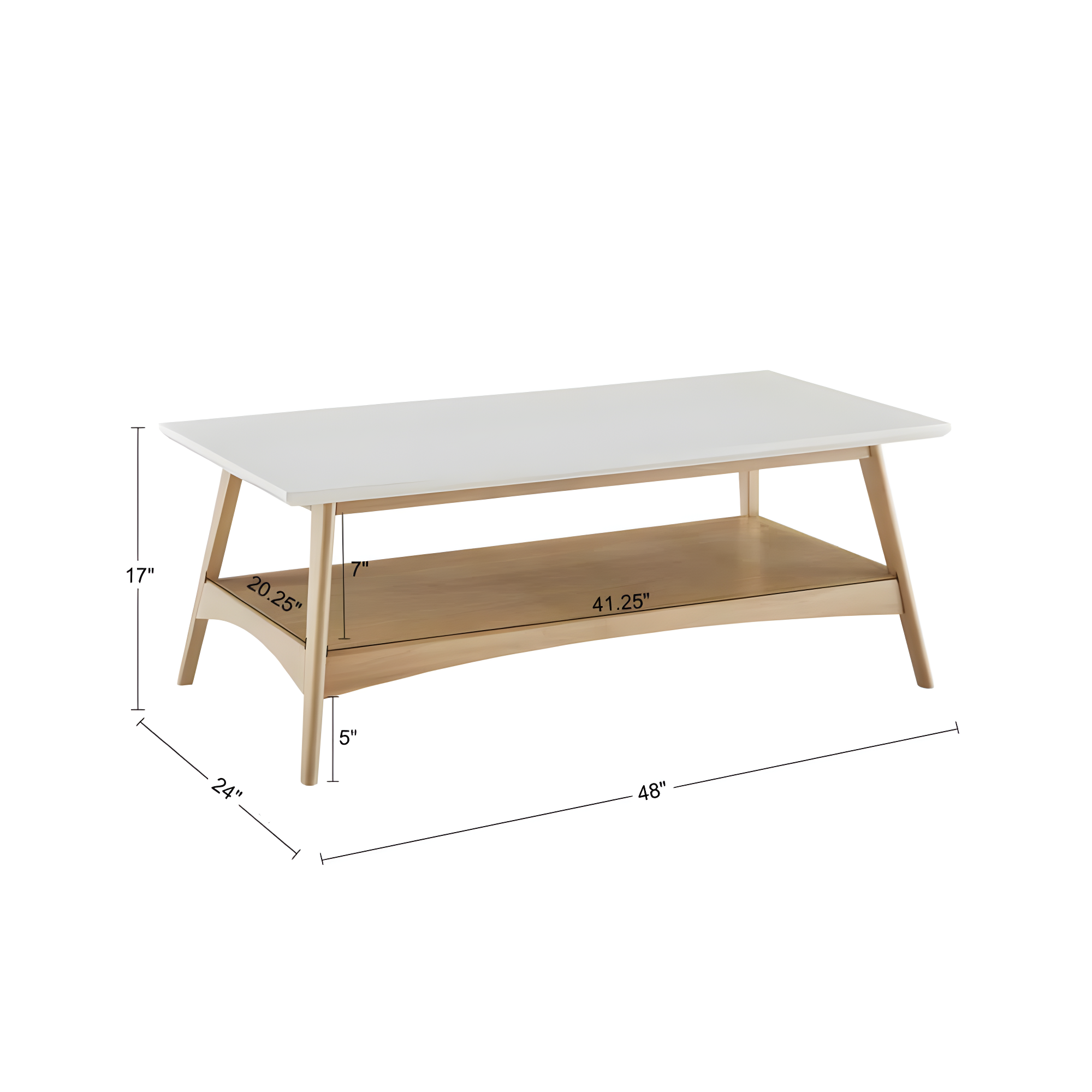 Parker 4 Legs Coffee Table with Storage