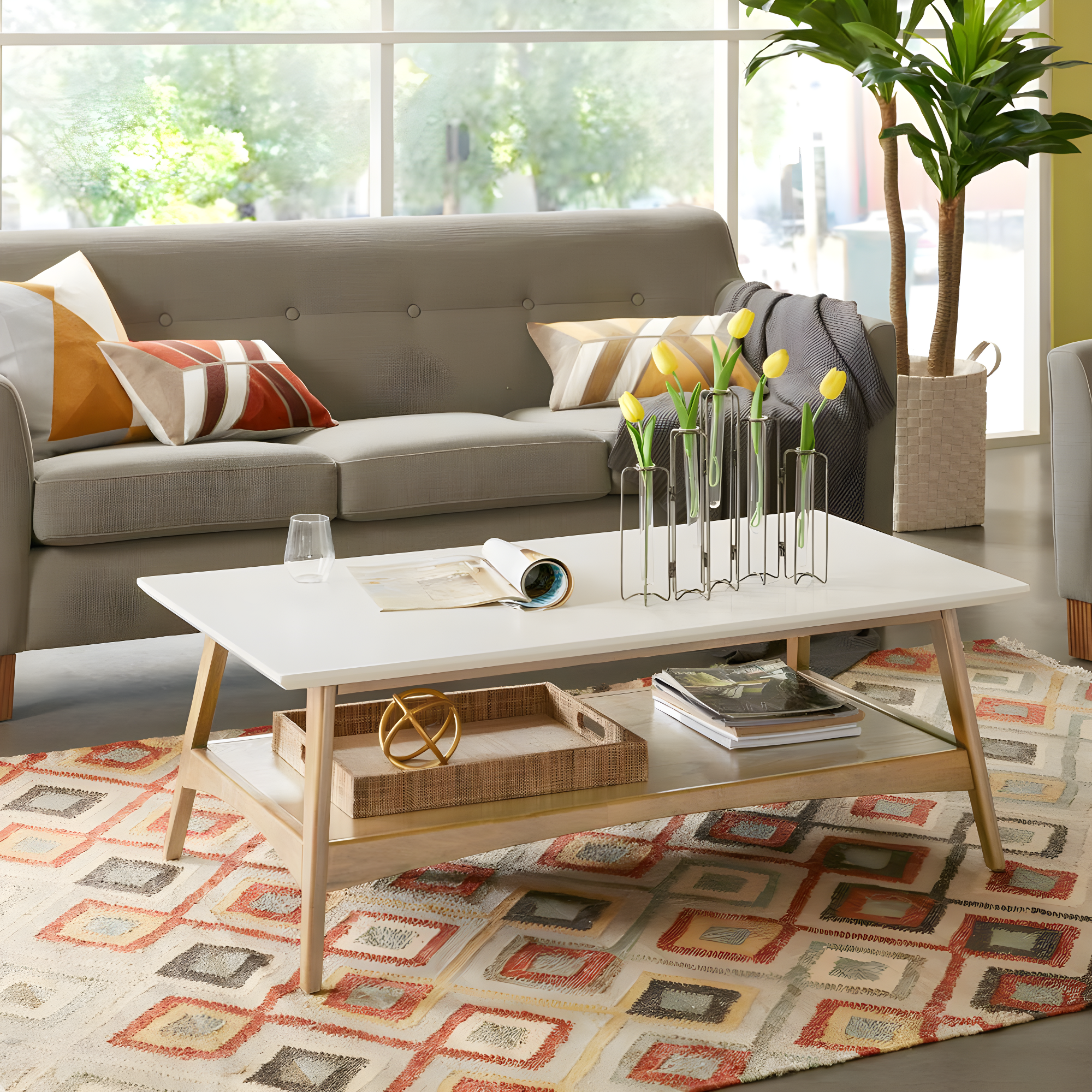 Parker 4 Legs Coffee Table with Storage