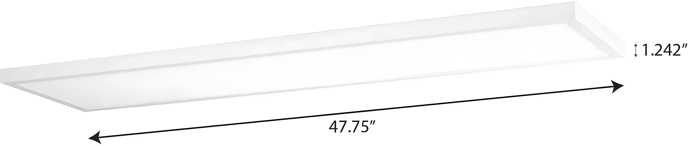 Progress Lighting, Everlume Collection, 1-Light, LED Linear Panel Light, Satin White, Frosted Polycarbonate Shade