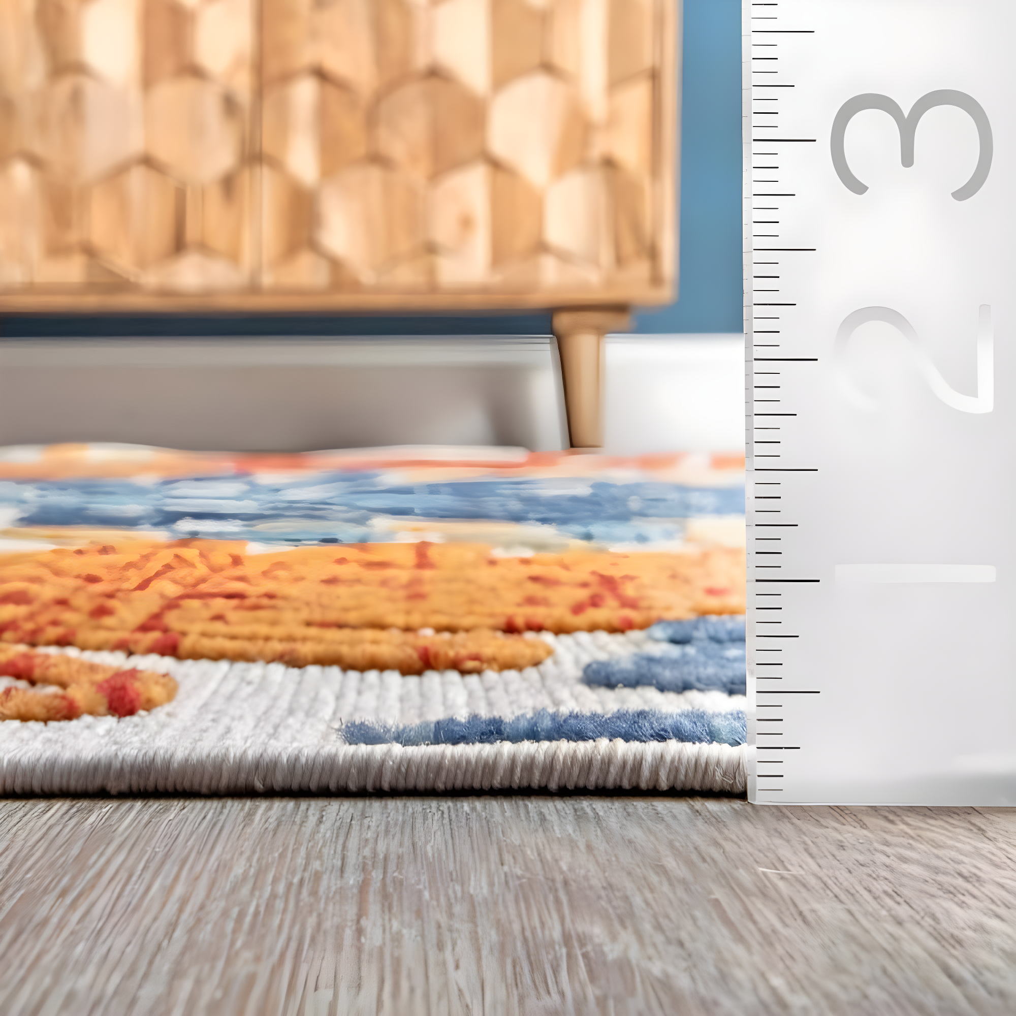 Nuloom Monique Floral & Paisley 2x3 Indoor/Outdoor Accent Rug for Living Room Patio Deck Front Porch Entryway Kitchen, Blue/Multicolor