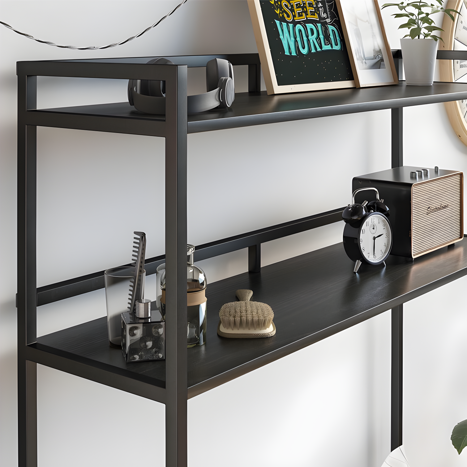 Novogratz Beverly Over-The-Bed Storage Shelves for Twin & XL Twin Beds