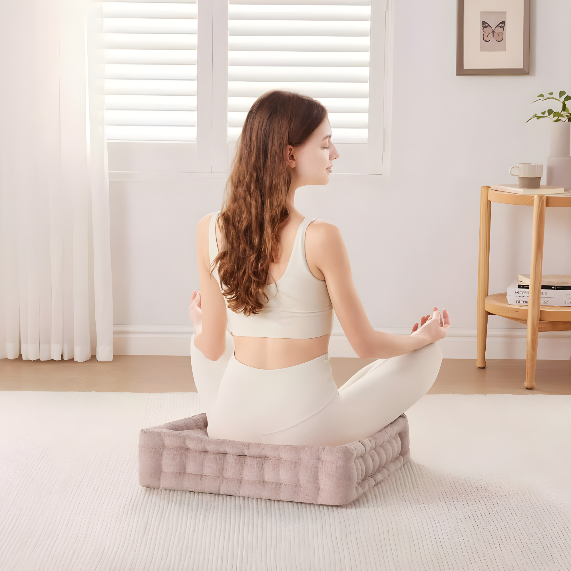 Intelligent Design Azza Poly Chenille Square Floor Pillow Cushion