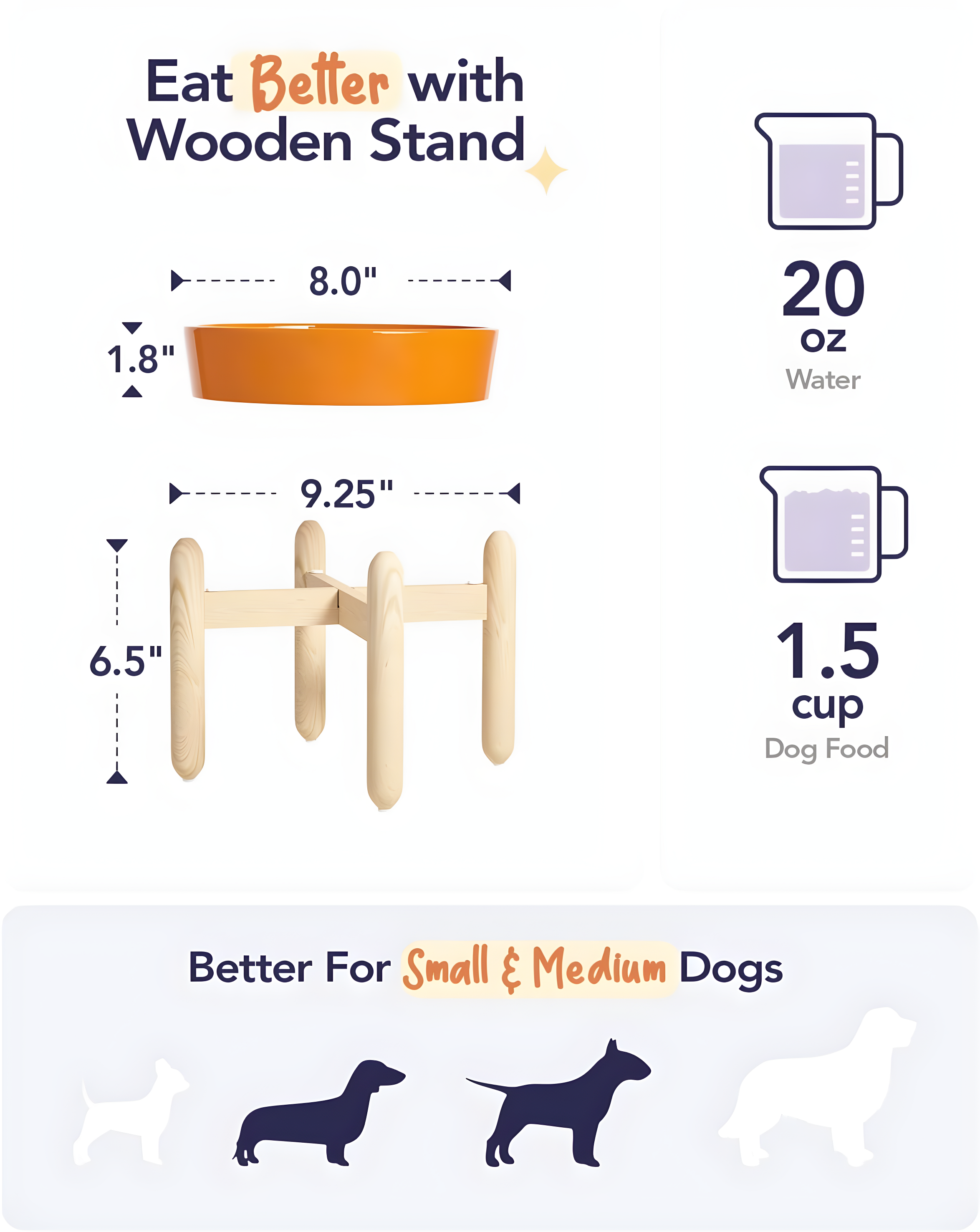Ceramic Slow Feed Dog Bowls