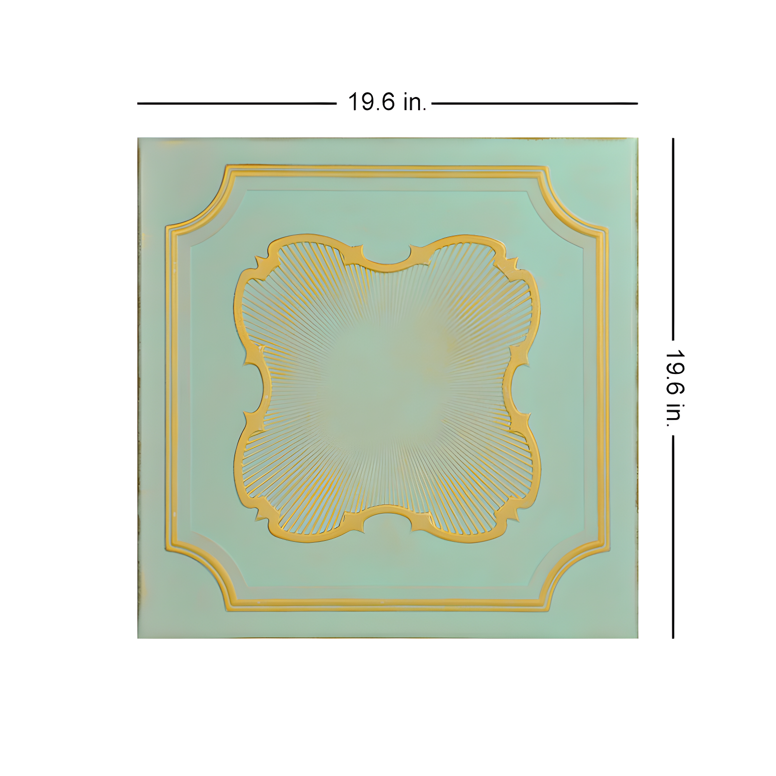 A La Maison Ceilings Coronado 1.6 ft. x 1.6 ft. Polystyrene Glue-up Ceiling Tile (Set of 48)
