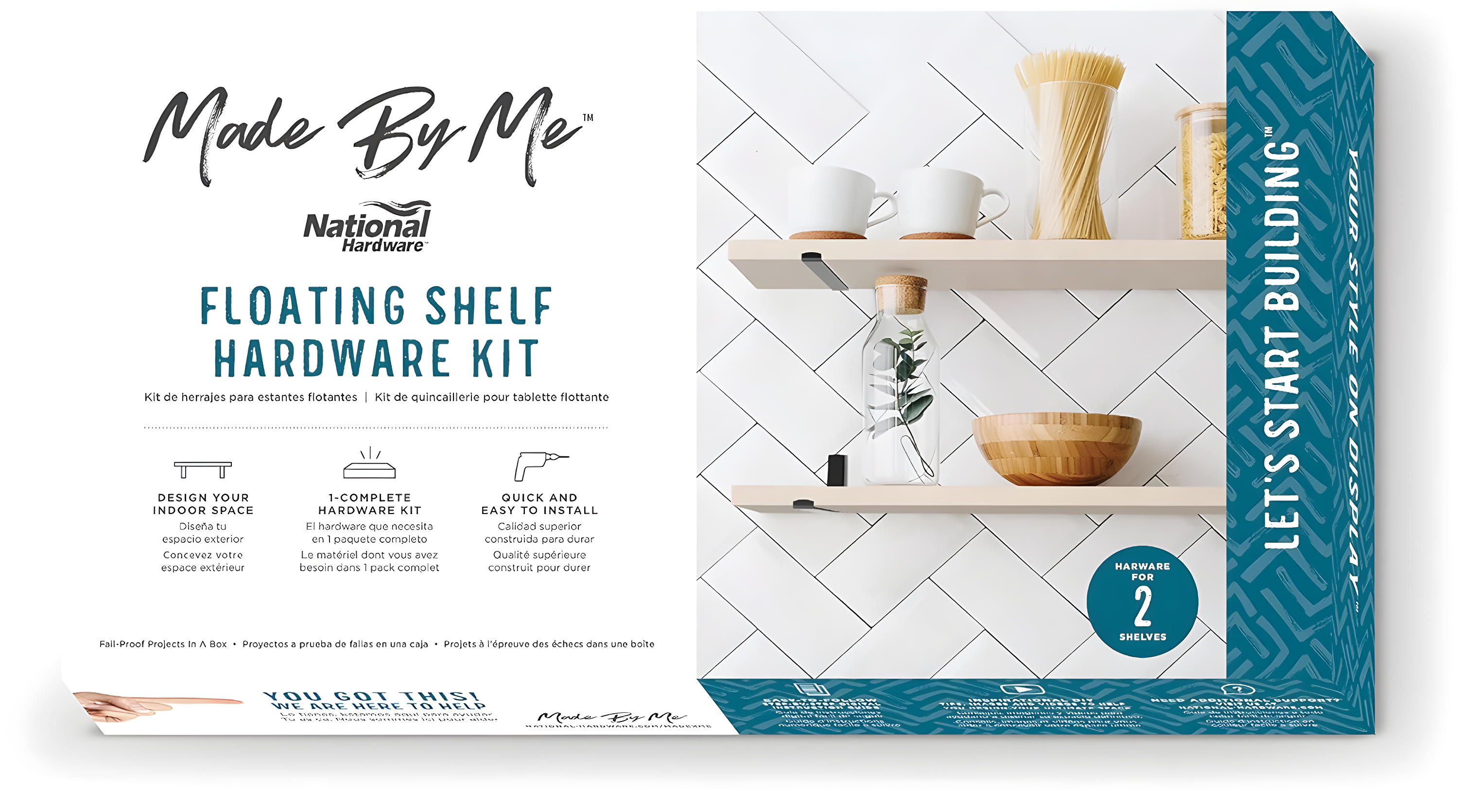 Black N900-002 11 inch Floating Shelves Heavy Duty Shelf Metal L Bracket with Wall Anchors, 11.8” x 5.9, Size