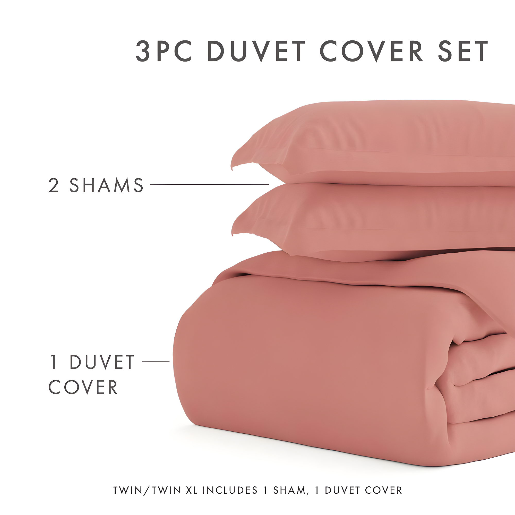 Duvet Cover Set Super Soft Microfiber Bedding in Solid Colors