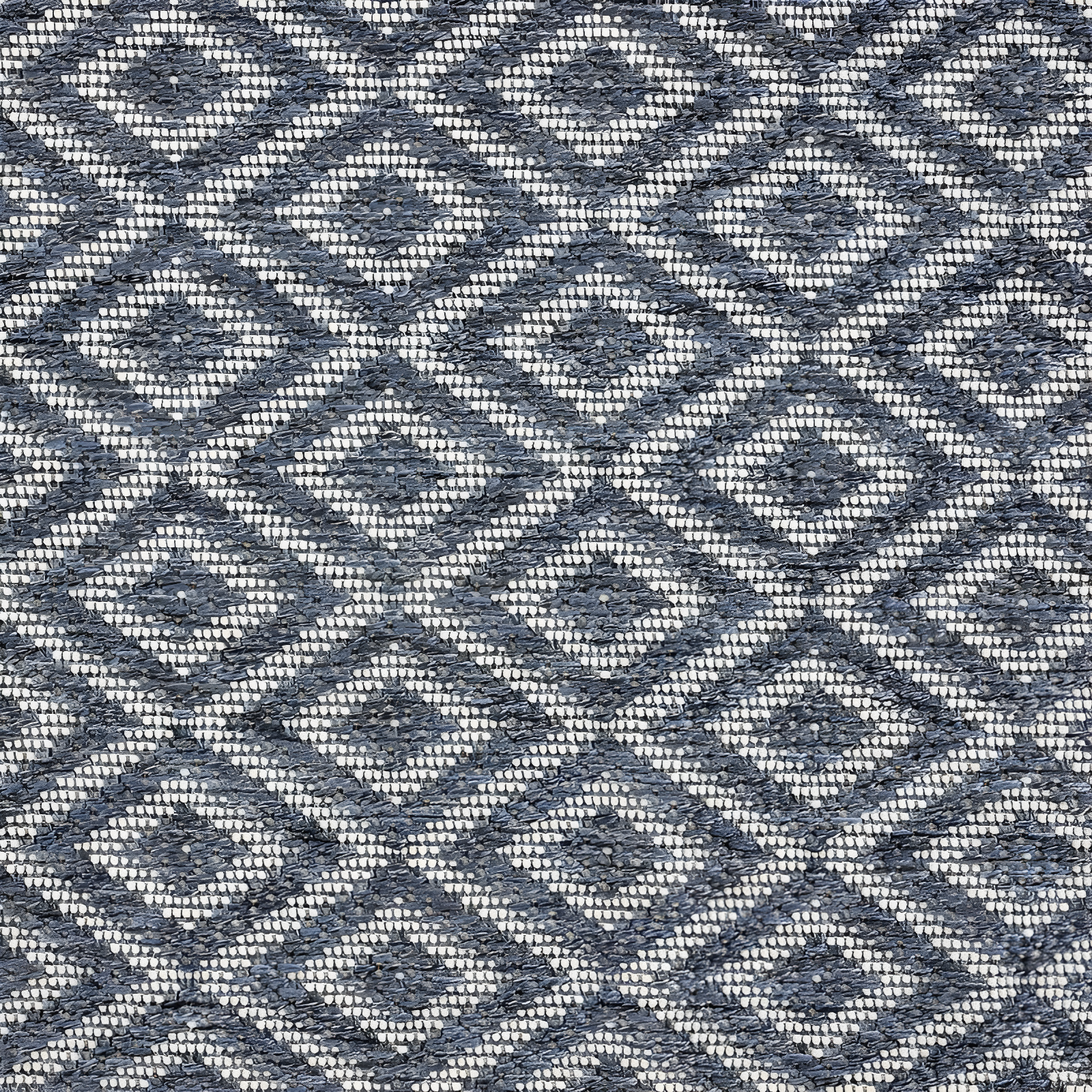 6'6" x 9'6" Tripoli Lydia Indoor/Outdoor Rug Denim/Cream - Home Dynamix: UV & Weather-Resistant, Woven Polypropylene