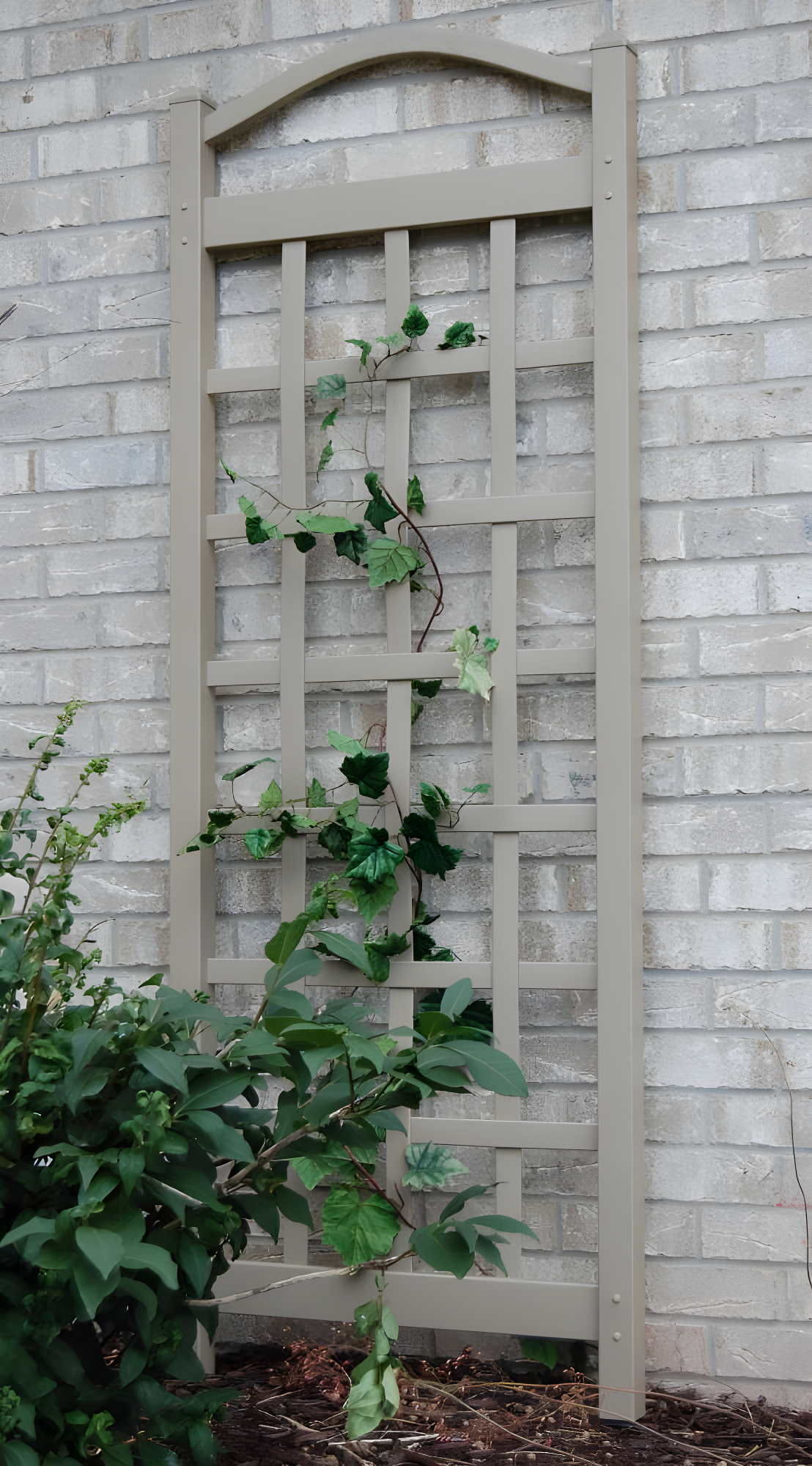 Dura-Trel Cambridge 28 x 75 Inch PVC Vinyl Outdoor Garden Patio Trellis