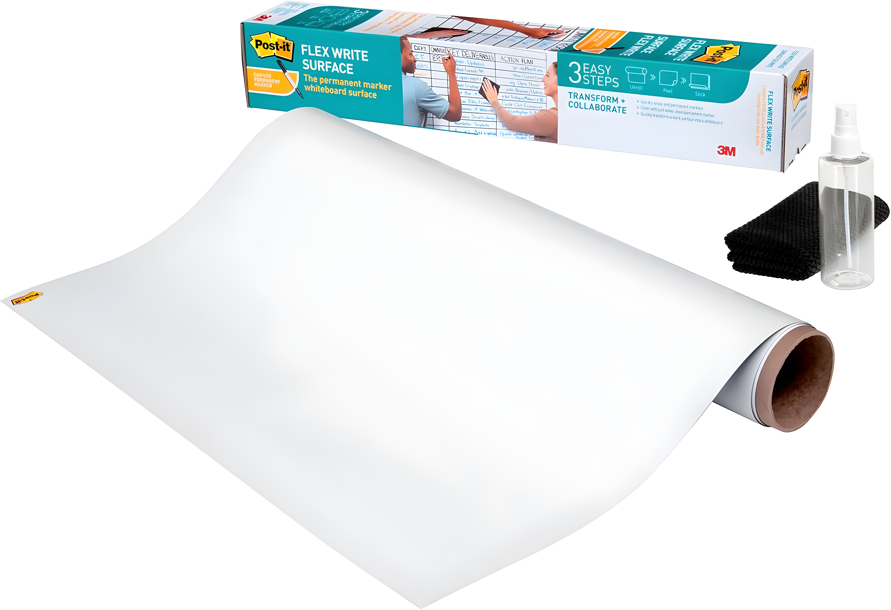 Post-it®, MMMFWS3X2, Flex Write Surface