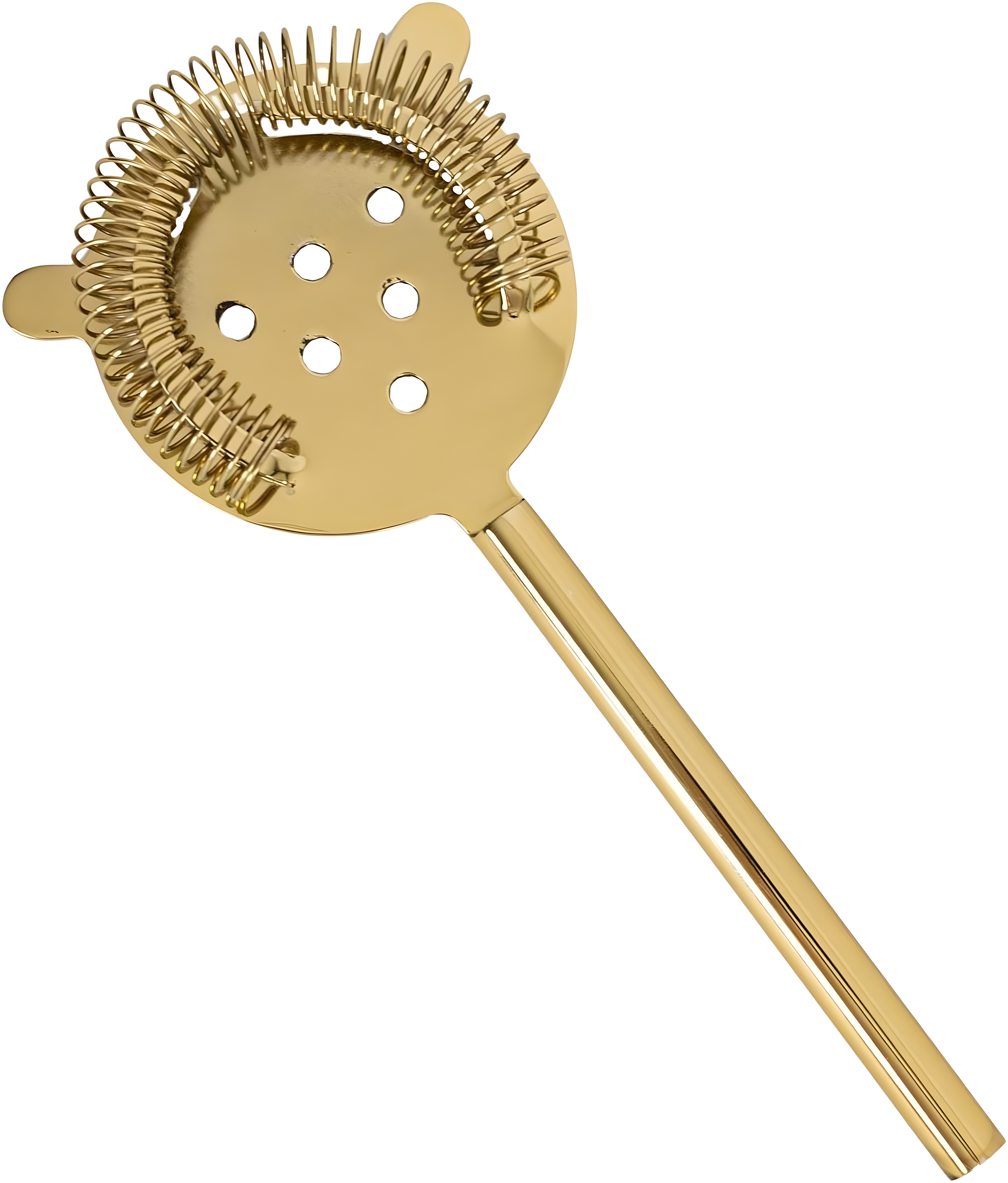 Elegant Brass 4-Piece Bar Tool Set with Strainer and Jigger