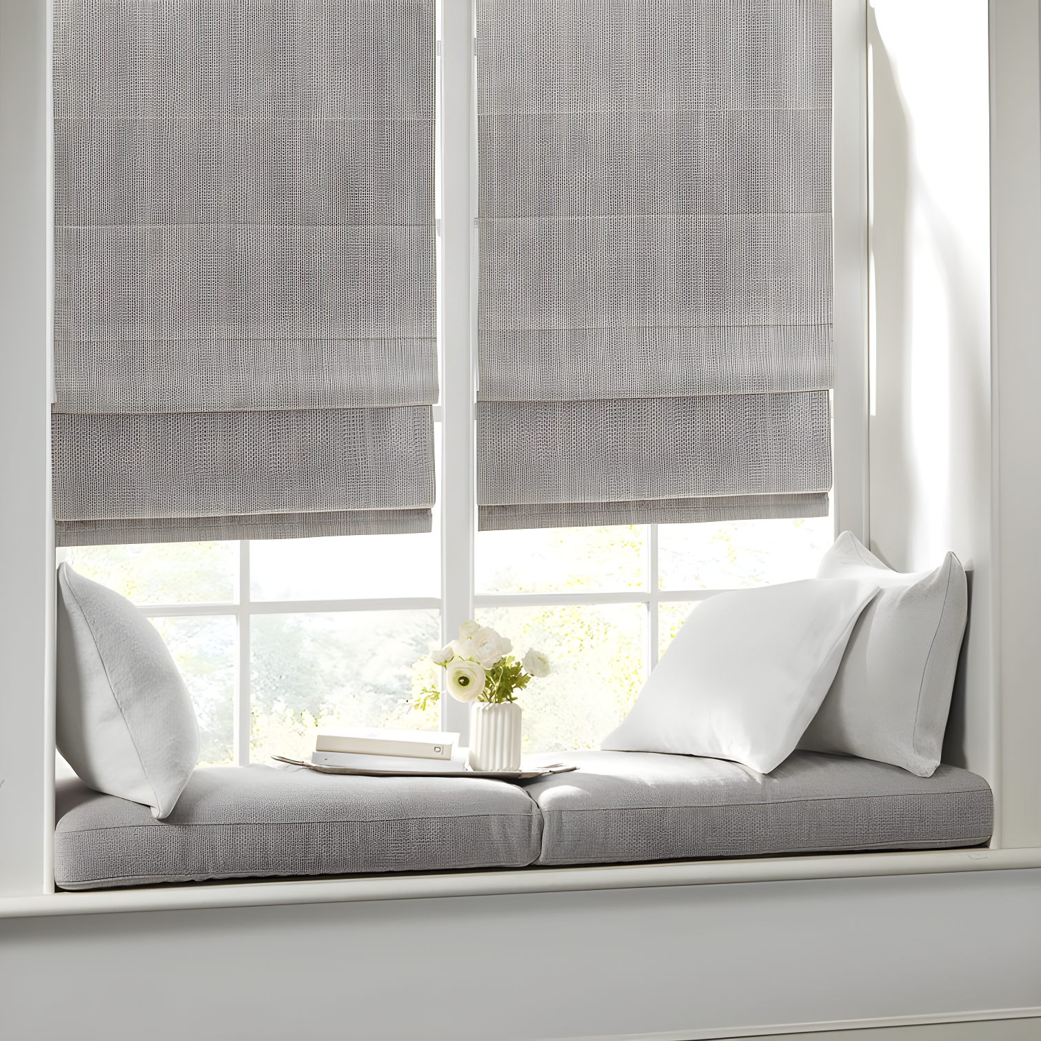 Galen Basketweave Cordless Room Darkening Roman Shade
