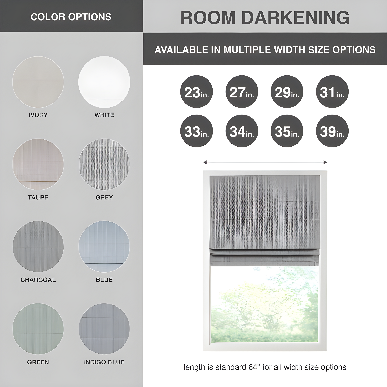 Galen Basketweave Cordless Room Darkening Roman Shade