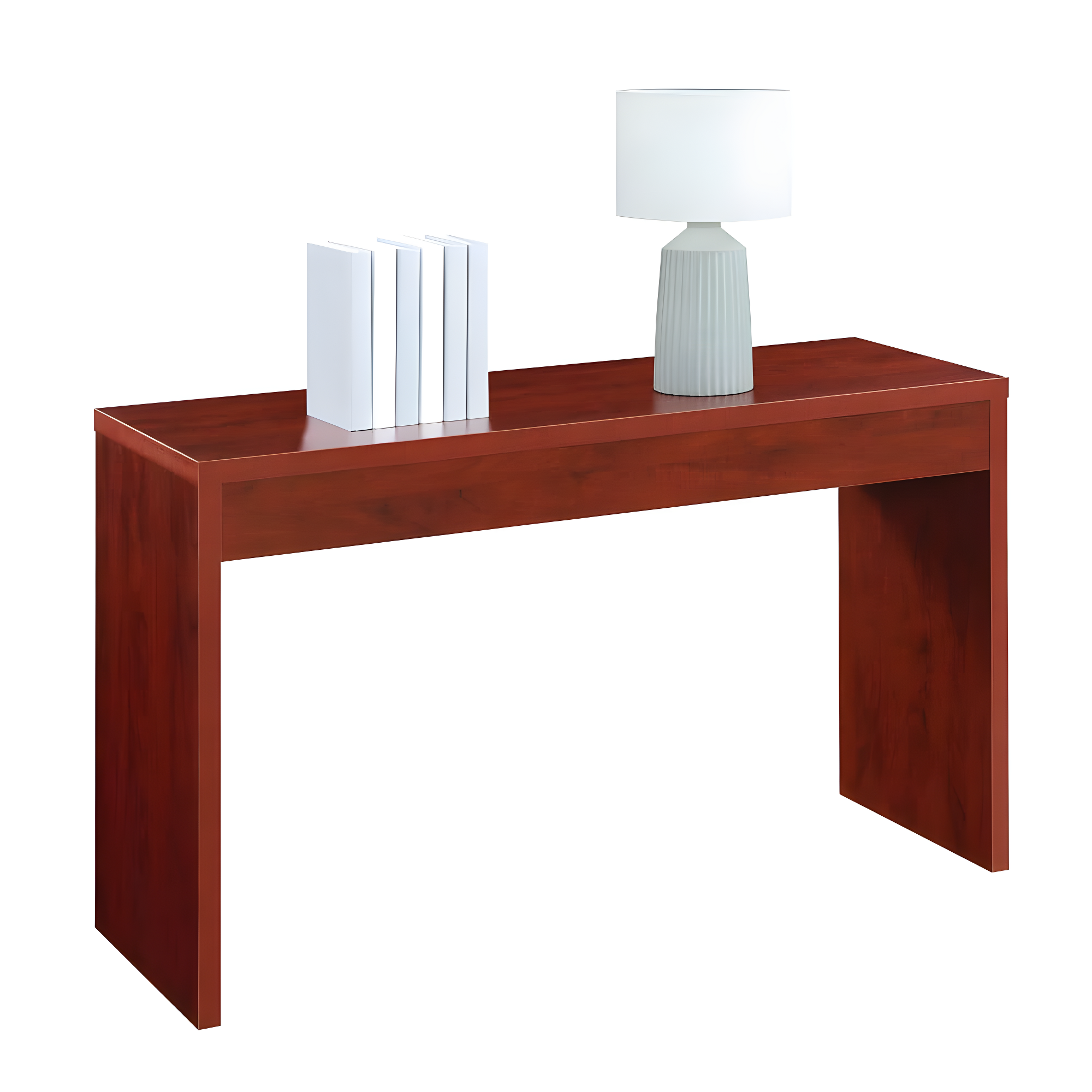 Convenience Concepts Northfield Hall Console Table/Desk, Cherry Wood Finish
