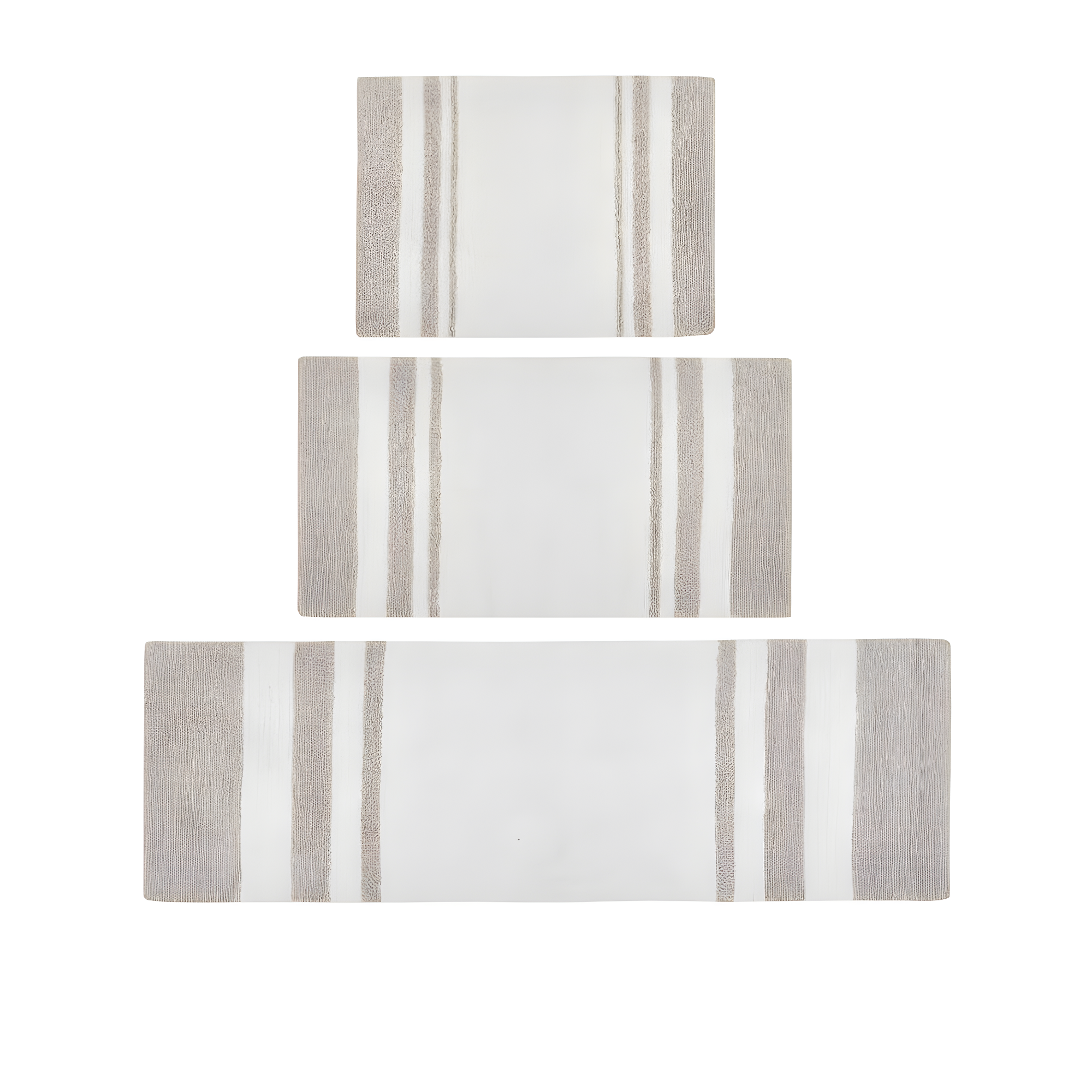 27"x45" Spa Cotton Reversible Bath Rug Taupe Brown: Madison Park, Tufted, Machine Washable, OEKO-TEX Certified