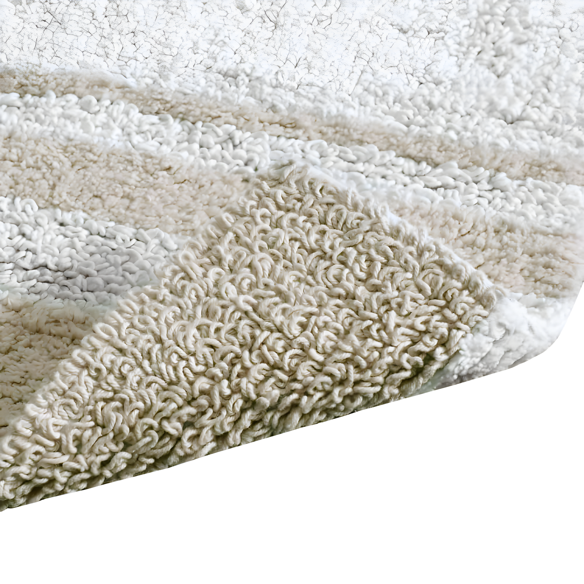27"x45" Spa Cotton Reversible Bath Rug Taupe Brown: Madison Park, Tufted, Machine Washable, OEKO-TEX Certified
