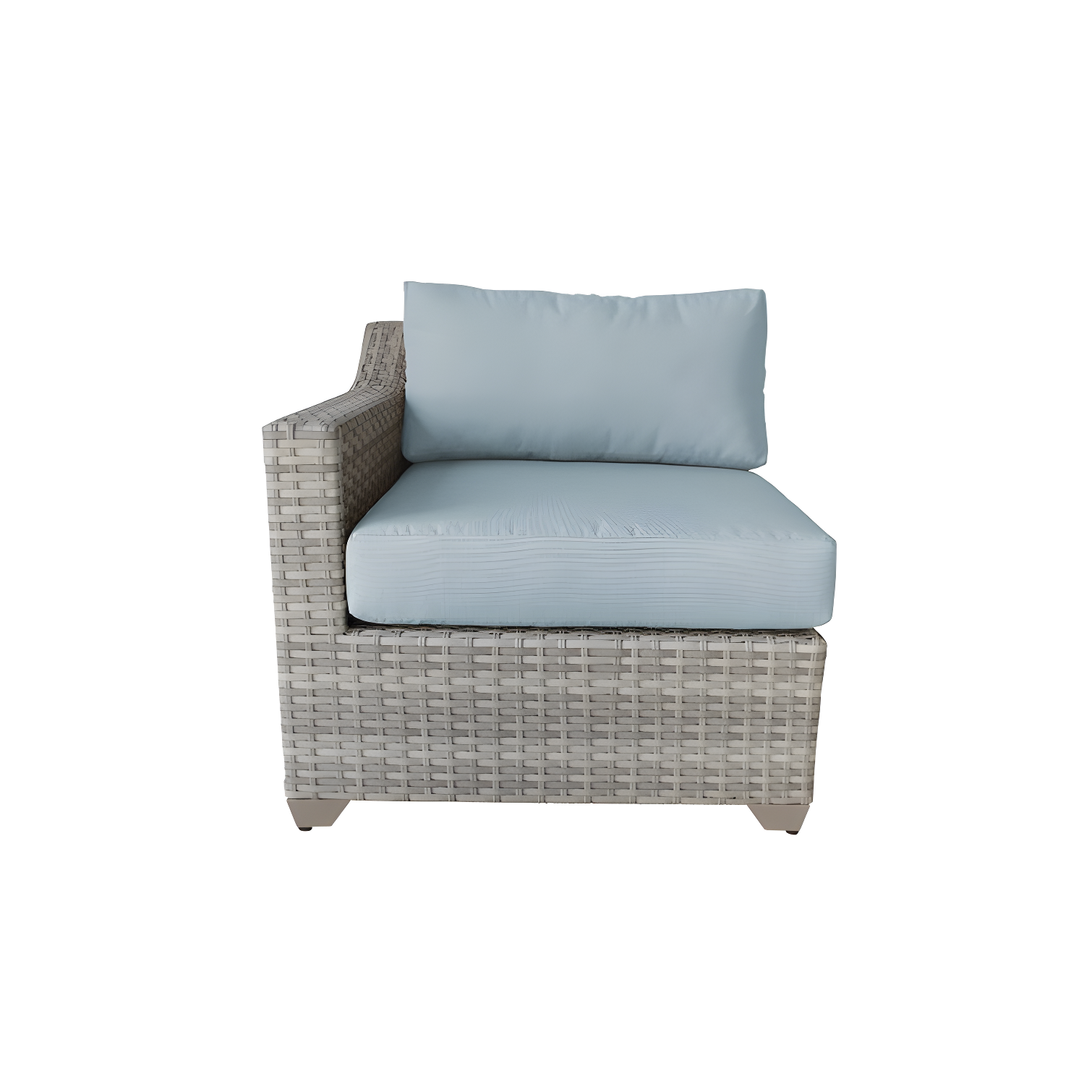 Bannister 64'' Wicker Outdoor Loveseat