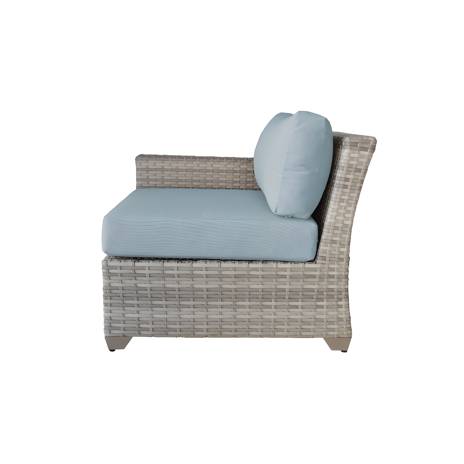 Bannister 64'' Wicker Outdoor Loveseat