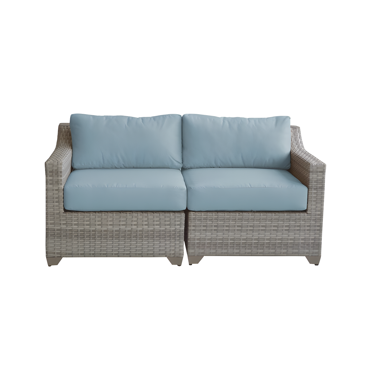 Bannister 64'' Wicker Outdoor Loveseat