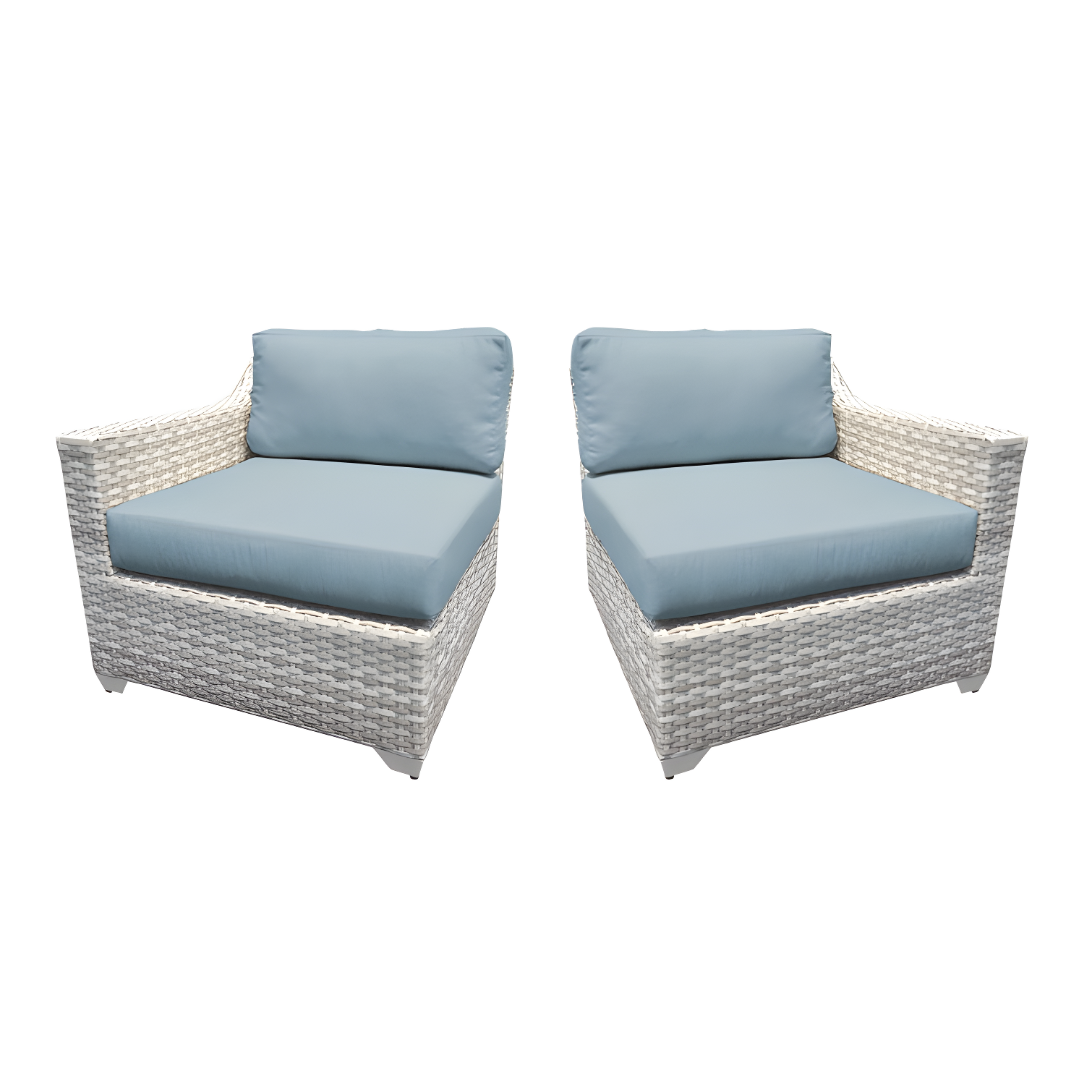 Bannister 64'' Wicker Outdoor Loveseat