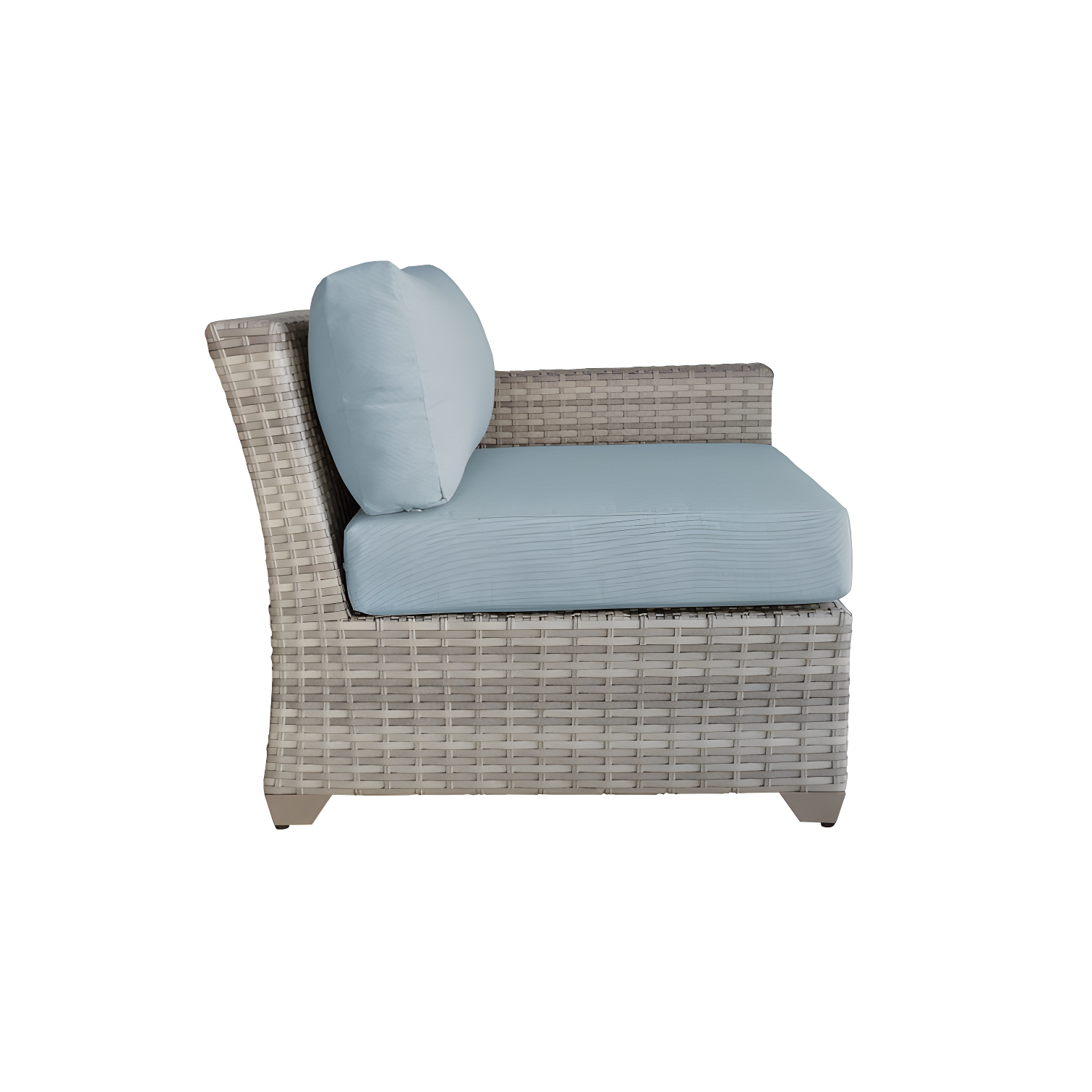 Bannister 64'' Wicker Outdoor Loveseat