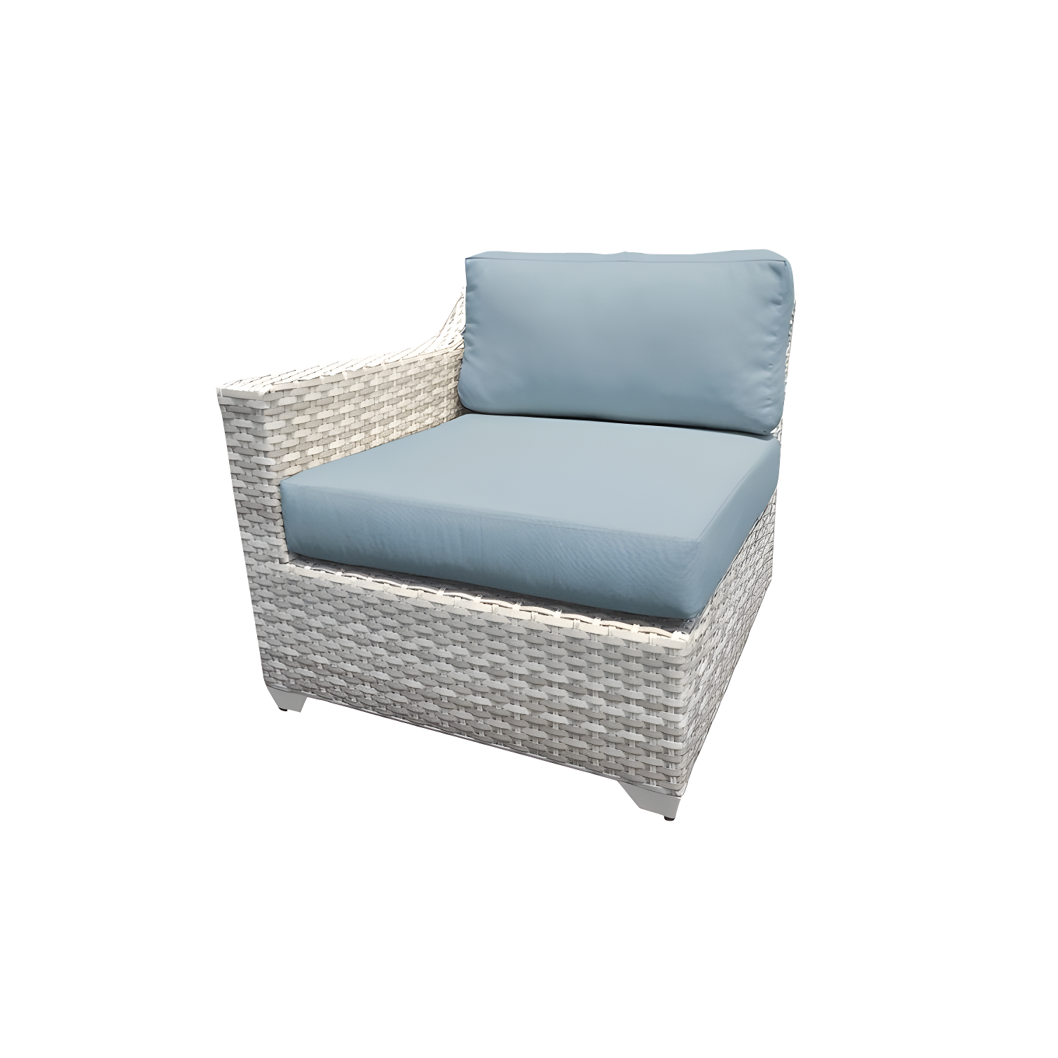 Bannister 64'' Wicker Outdoor Loveseat
