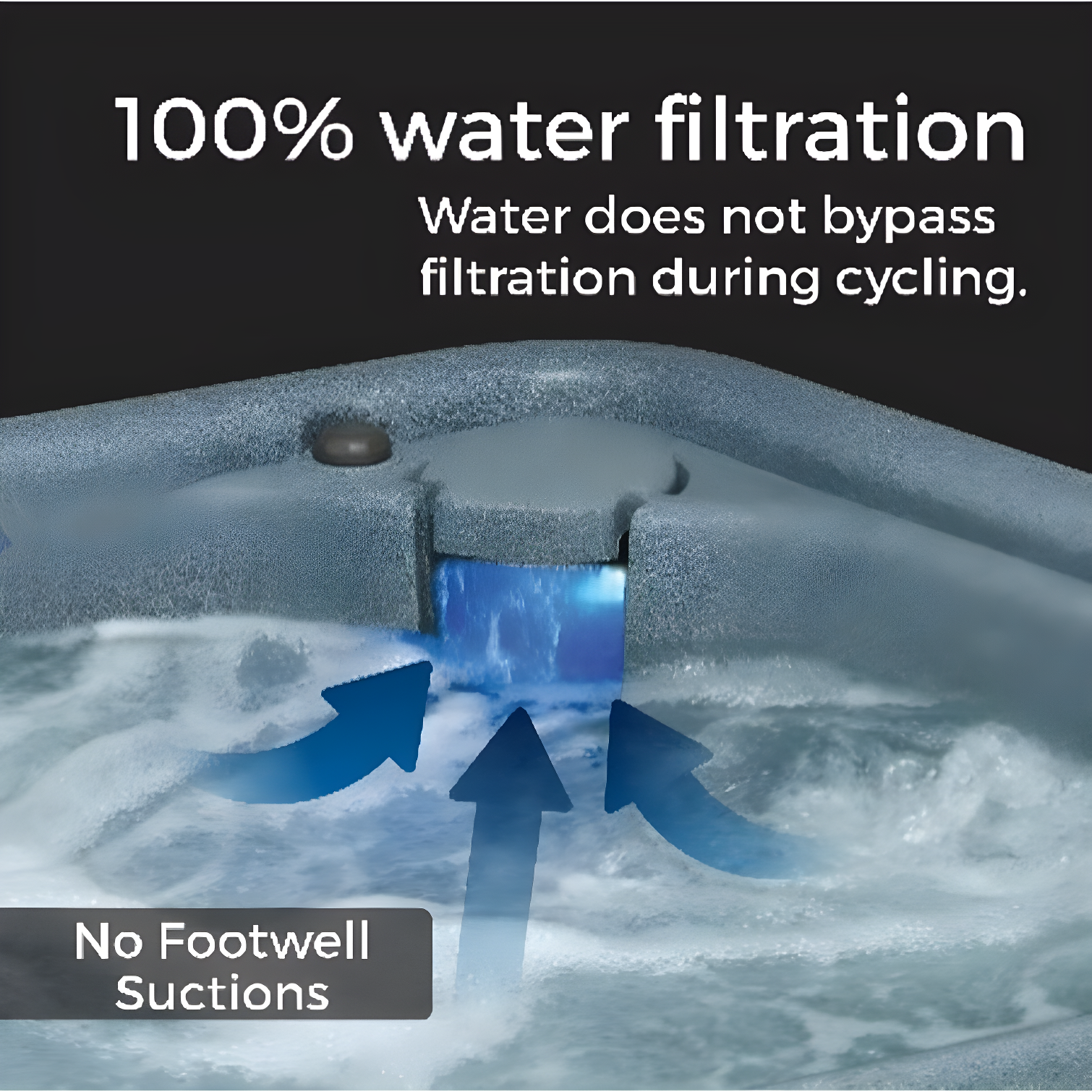 AquaRest Discover AR150 Standard 4-Person 12-Jet Plug & Play Hot Tub with LED Waterfall and Friction Heating